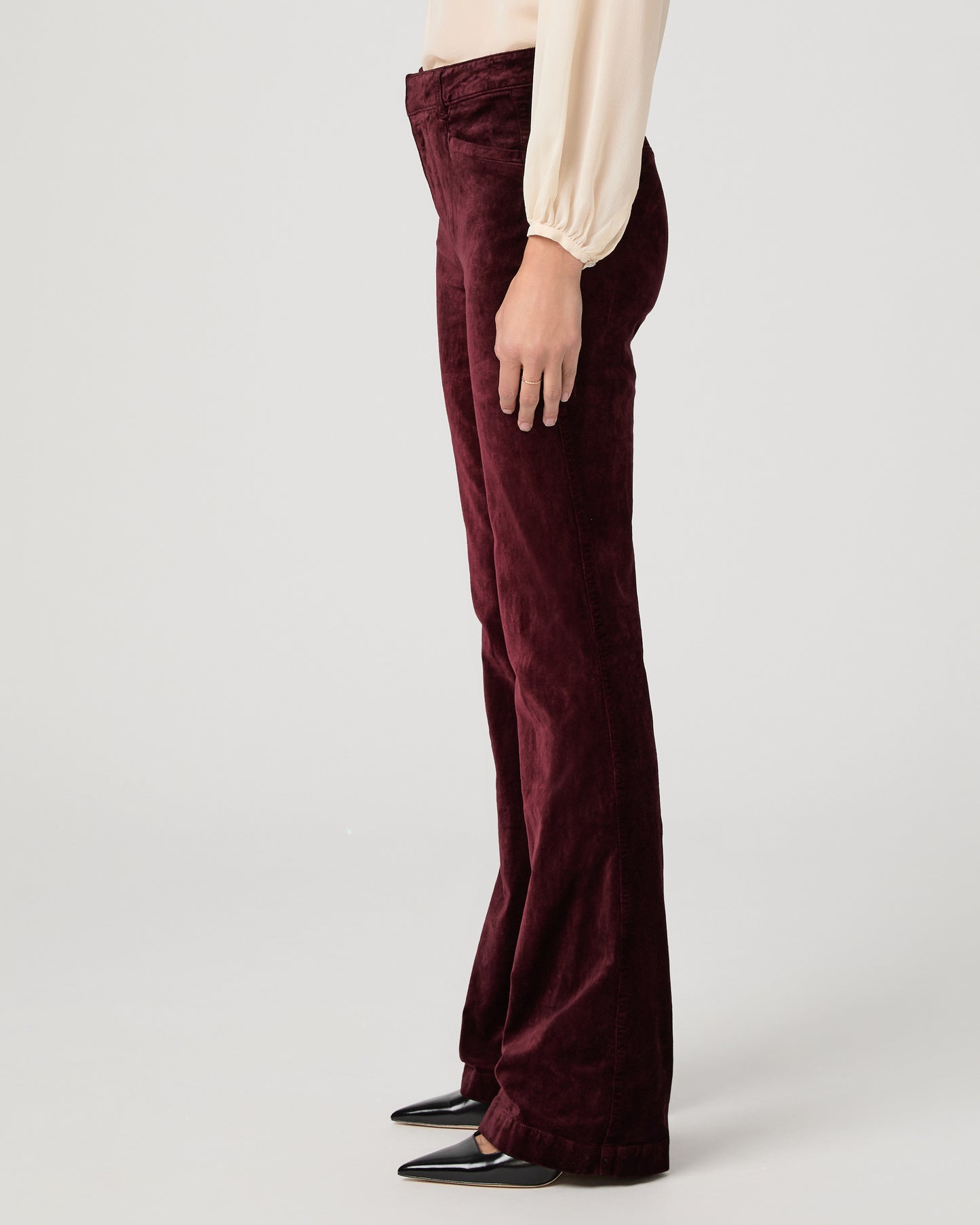 High Rise Laurel Canyon Bootcut - Dark Oxblood 23
