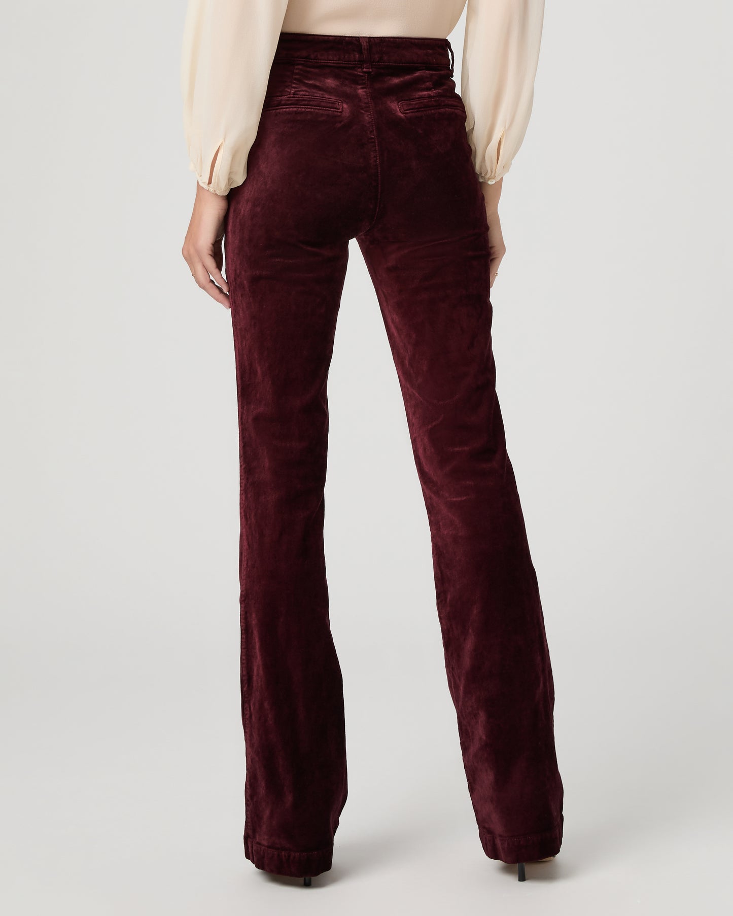 High Rise Laurel Canyon Bootcut - Dark Oxblood 23