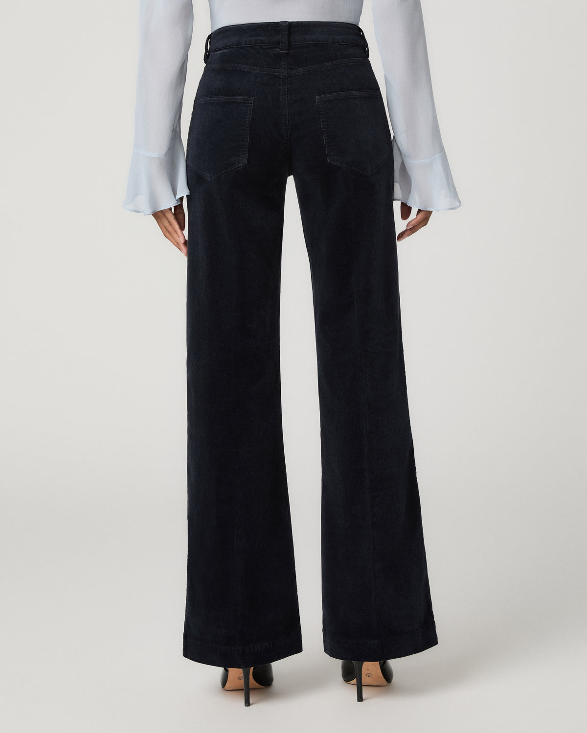 Leenah 32 Inch Wide Leg Jean - Navy Corduroy 23