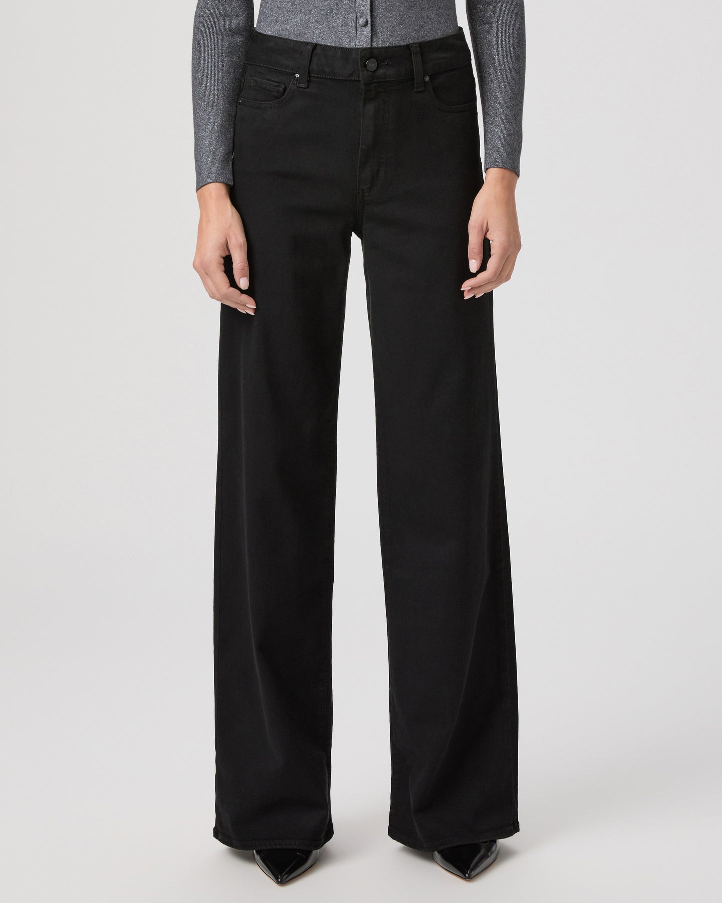 Anessa 33 Inch Wide Leg Jean - Black Shadow 23