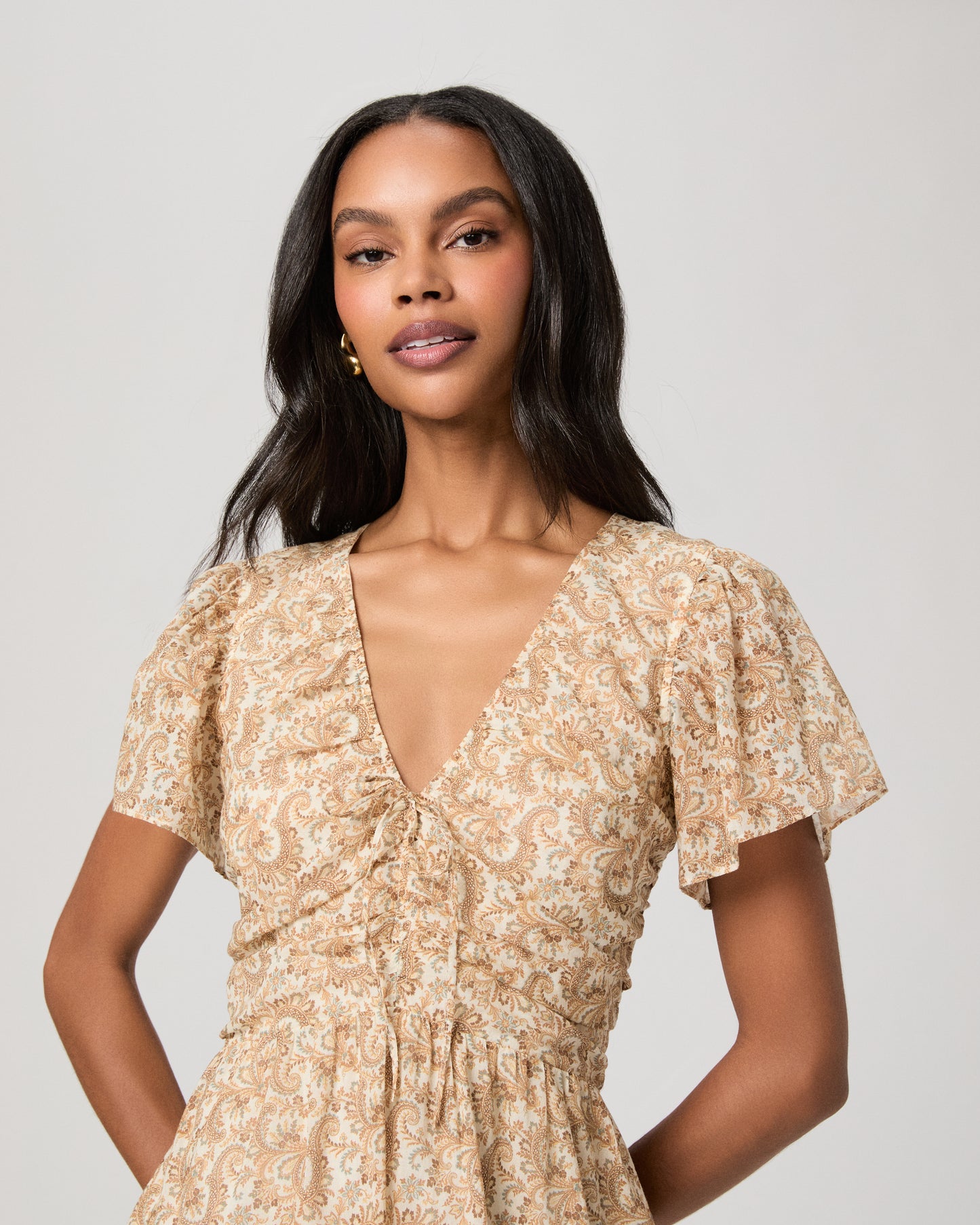 Kinga Mini Dress - Bone Multi XXS