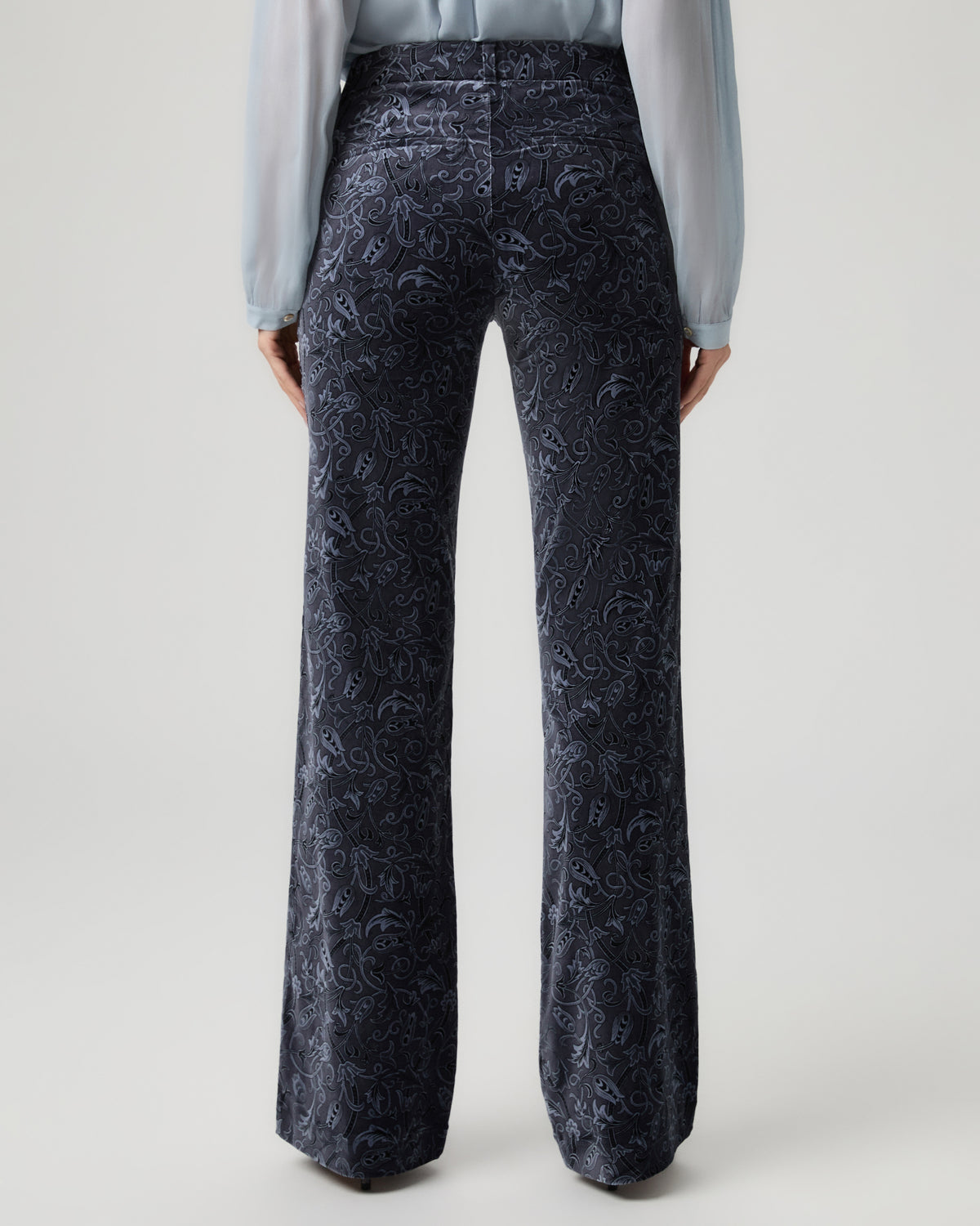 Clean Front Leenah Trouser - Navy Multi 00