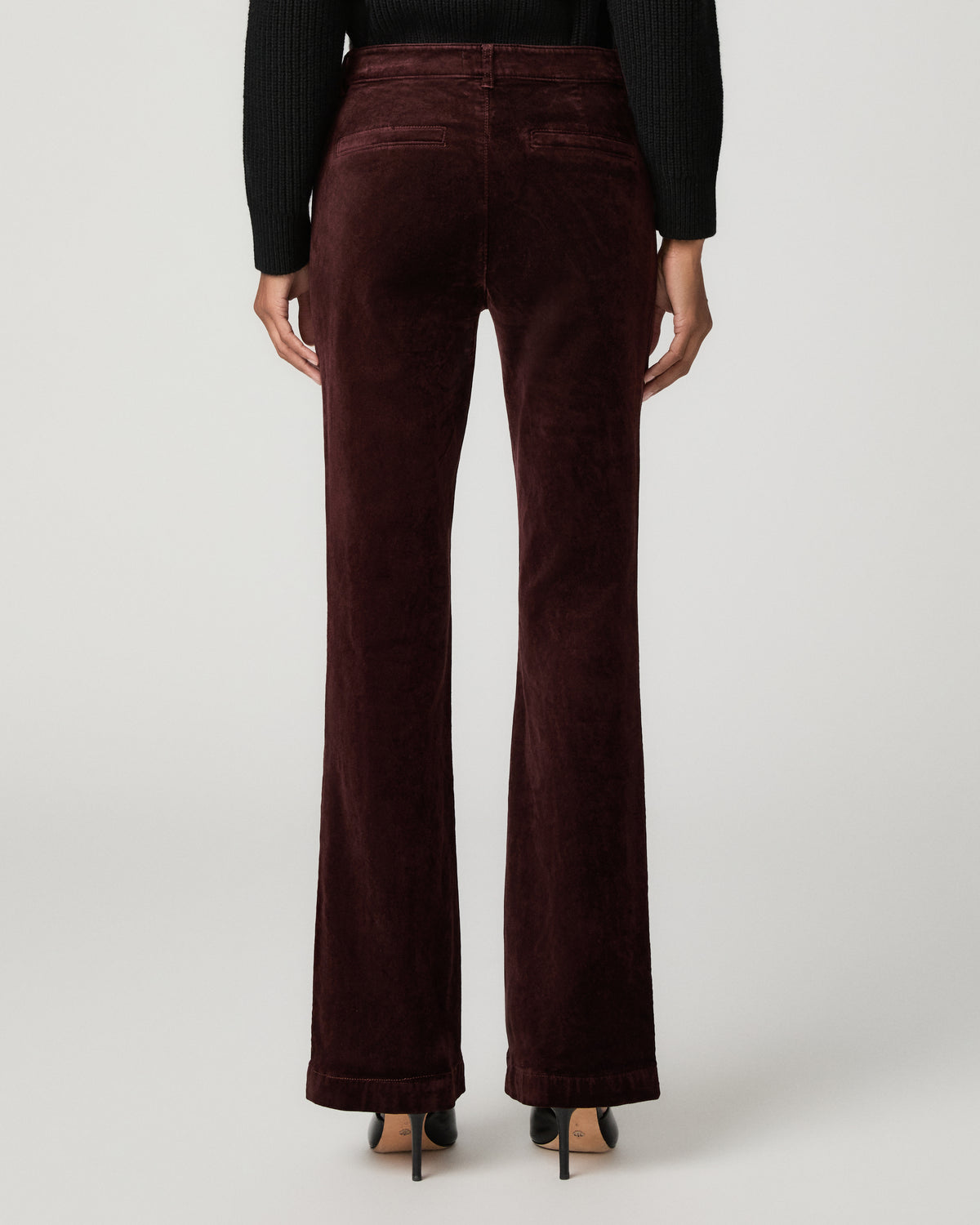 High Rise Laurel Canyon 32 Inch Bootcut Jean - Burgundy 23