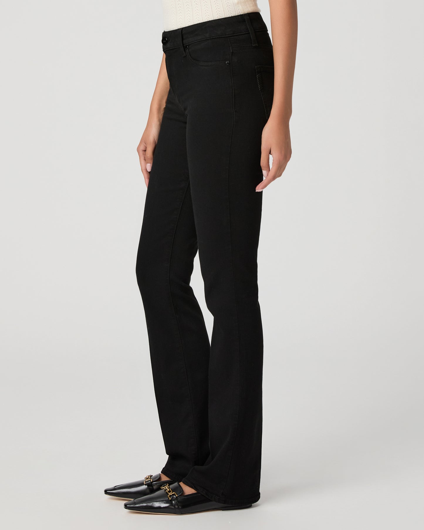 High Rise Manhattan 32 Inch Bootcut - Black Shadow 23