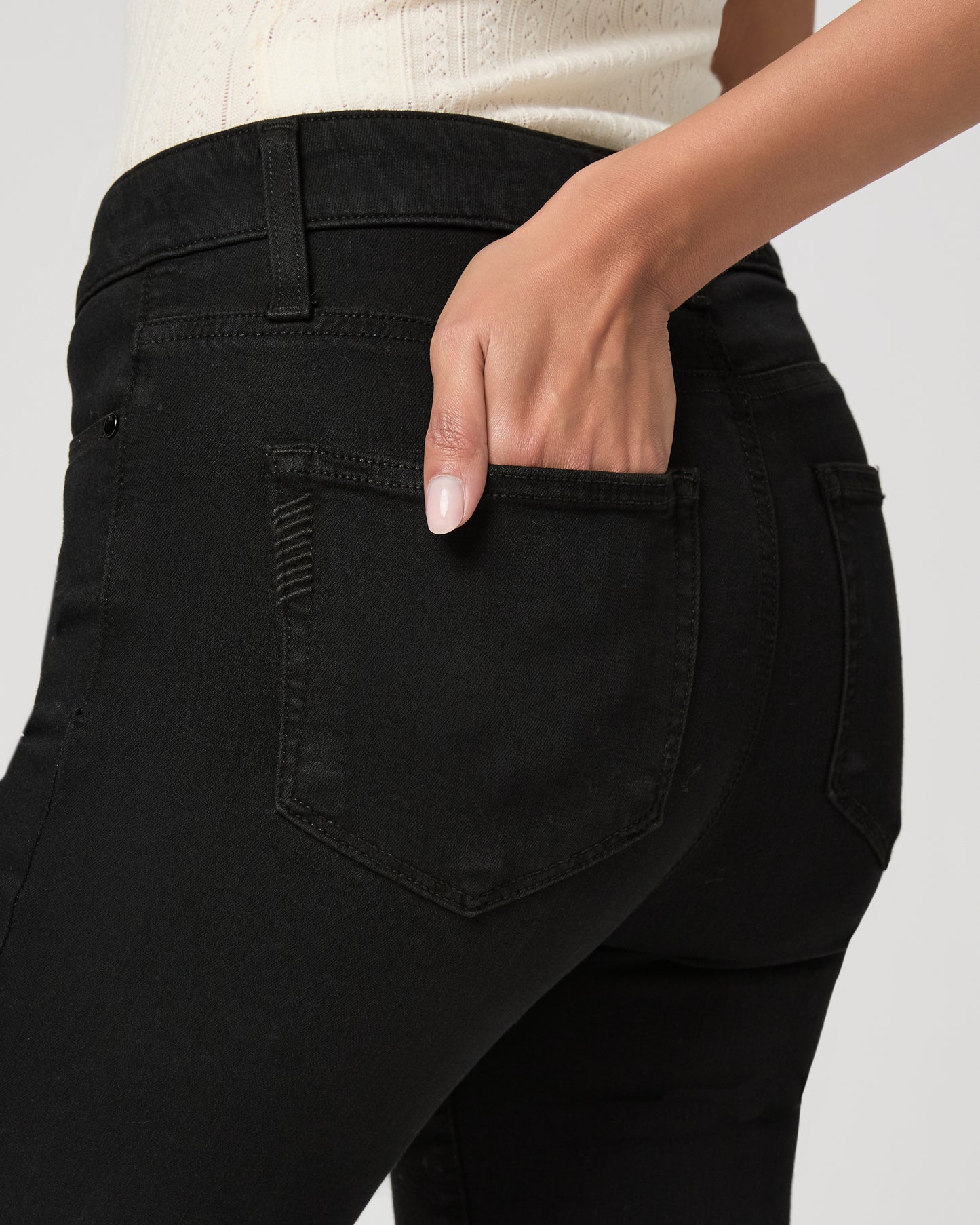 High Rise Manhattan 32 Inch Bootcut - Black Shadow 23