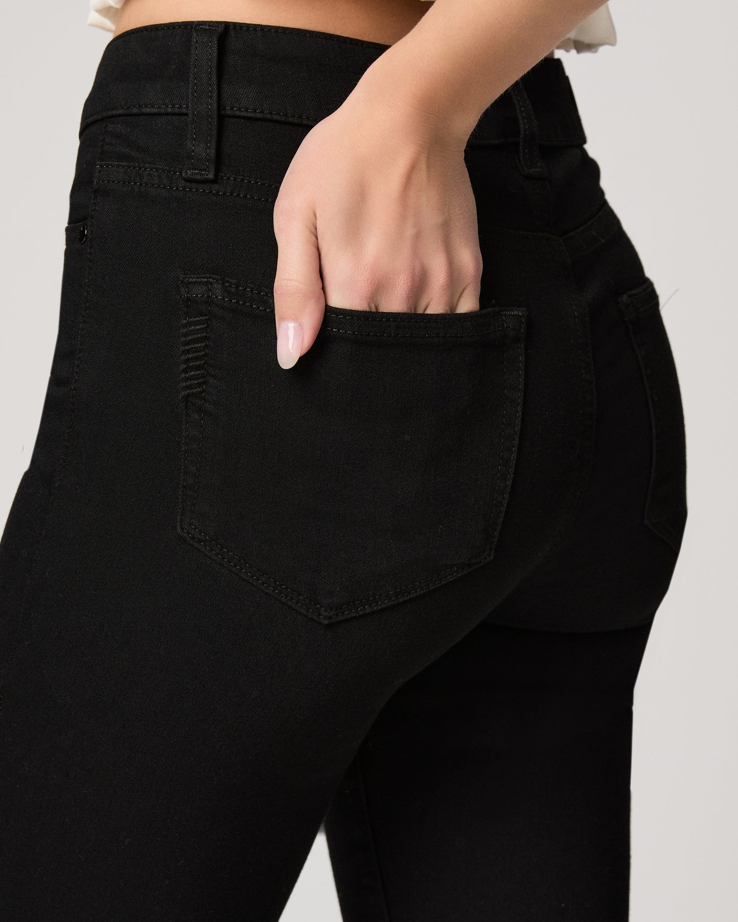 High Rise Manhattan 32 Inch Bootcut Jean - Black Shadow