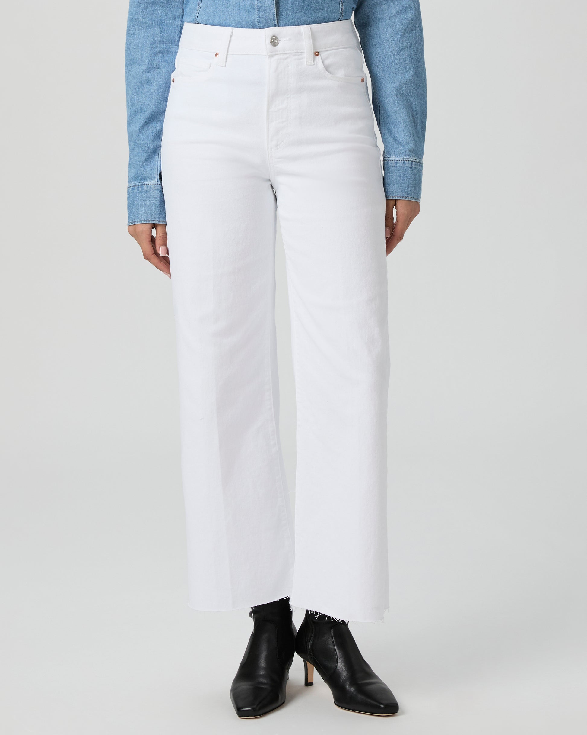 Anessa Wide Leg Jean - Crisp White 23