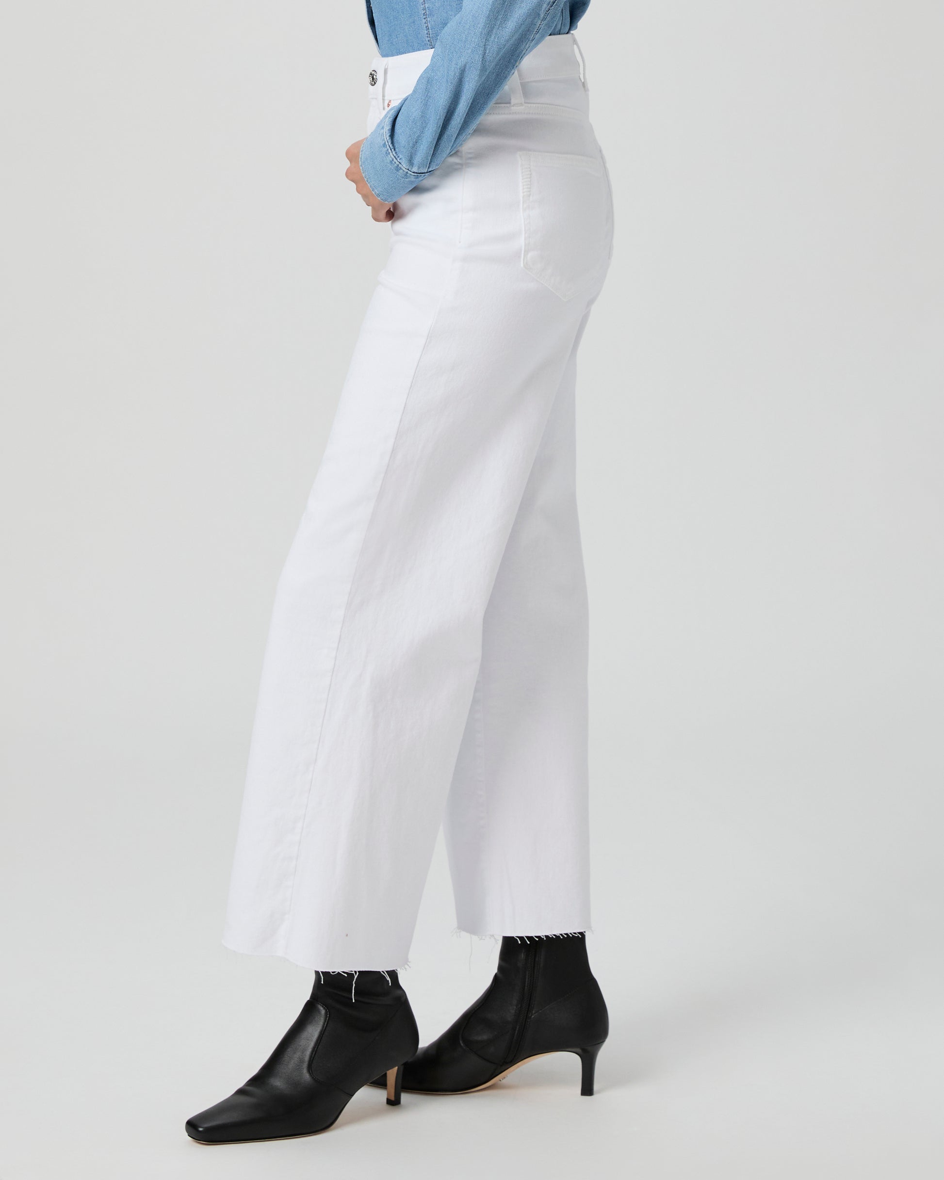 Anessa Wide Leg Jean - Crisp White 23