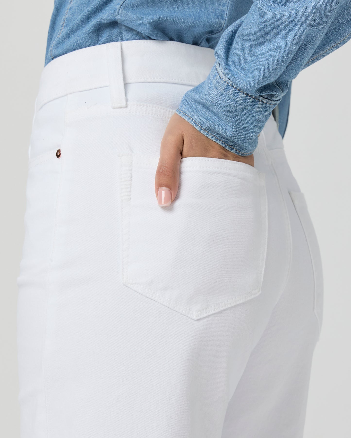 Anessa Wide Leg Jean - Crisp White 23