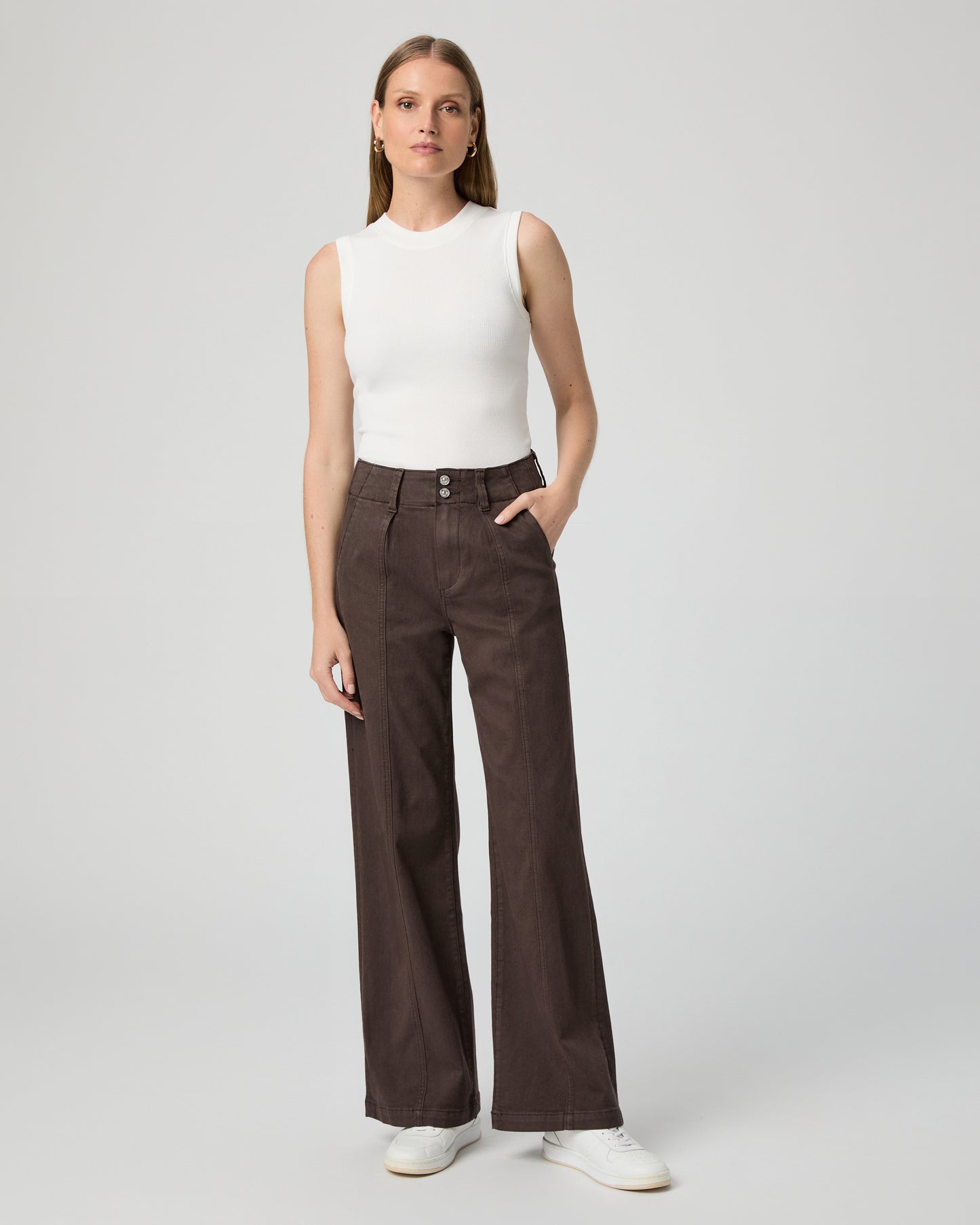 Brooklyn 31 Inch Wide Leg Jean - Rich Chocolate 23