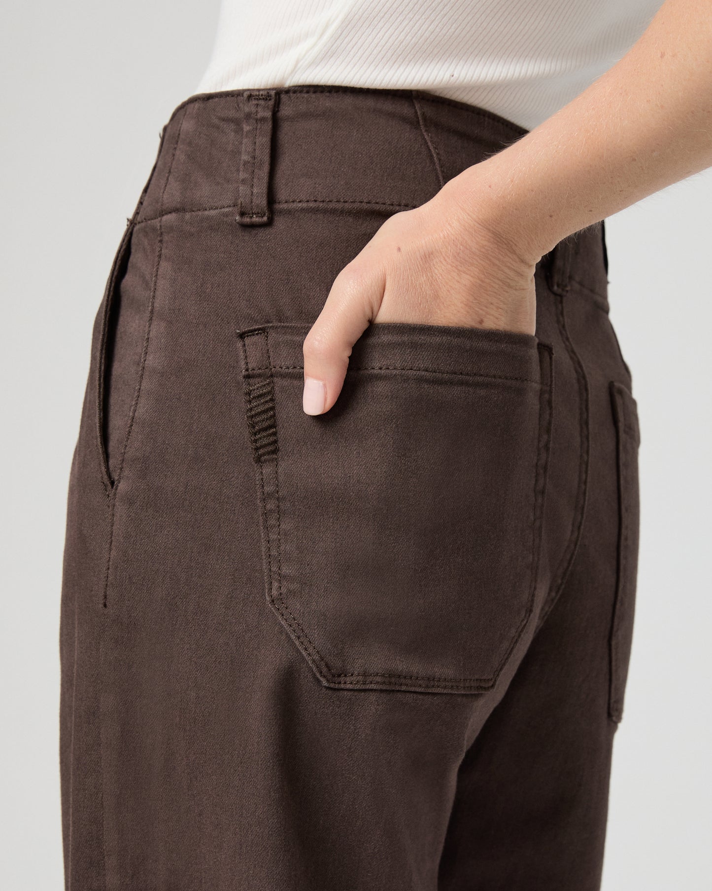 Brooklyn 31 Inch Wide Leg Jean - Rich Chocolate 23