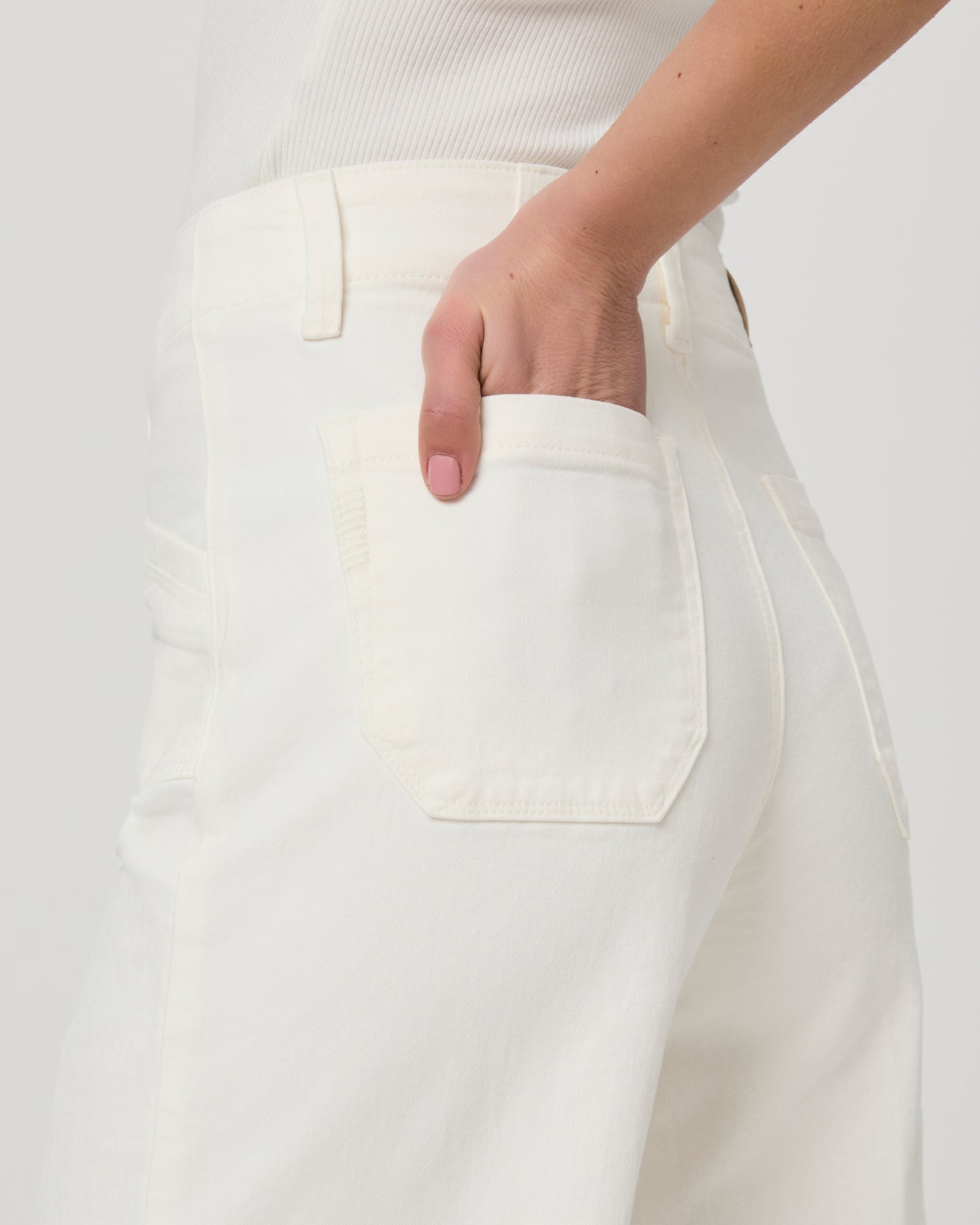 Anessa Wide Leg Jean - Tonal Ecru 23
