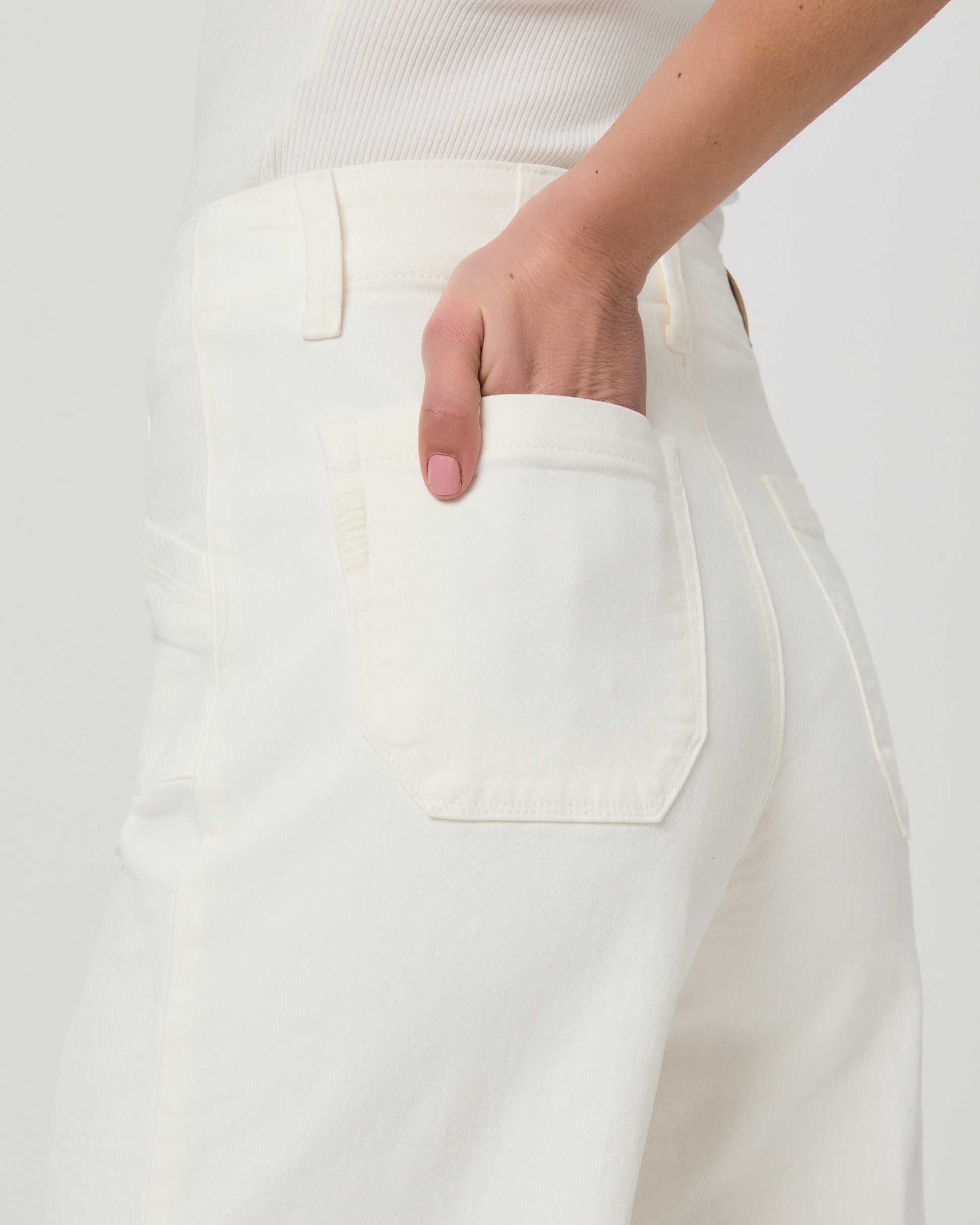 Anessa Wide Leg Jean - Tonal Ecru 23