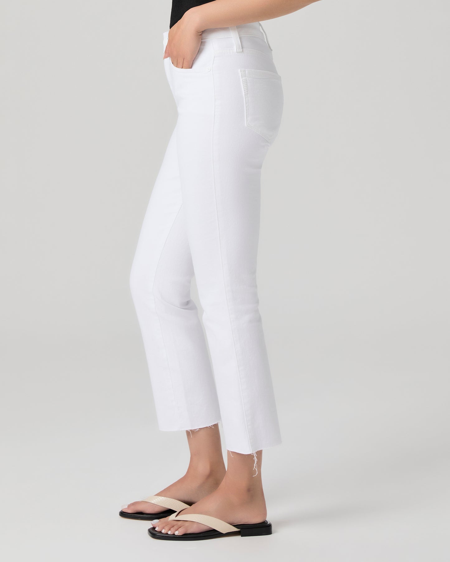 Cindy Crop Petite Straight Jean - Crisp White 23