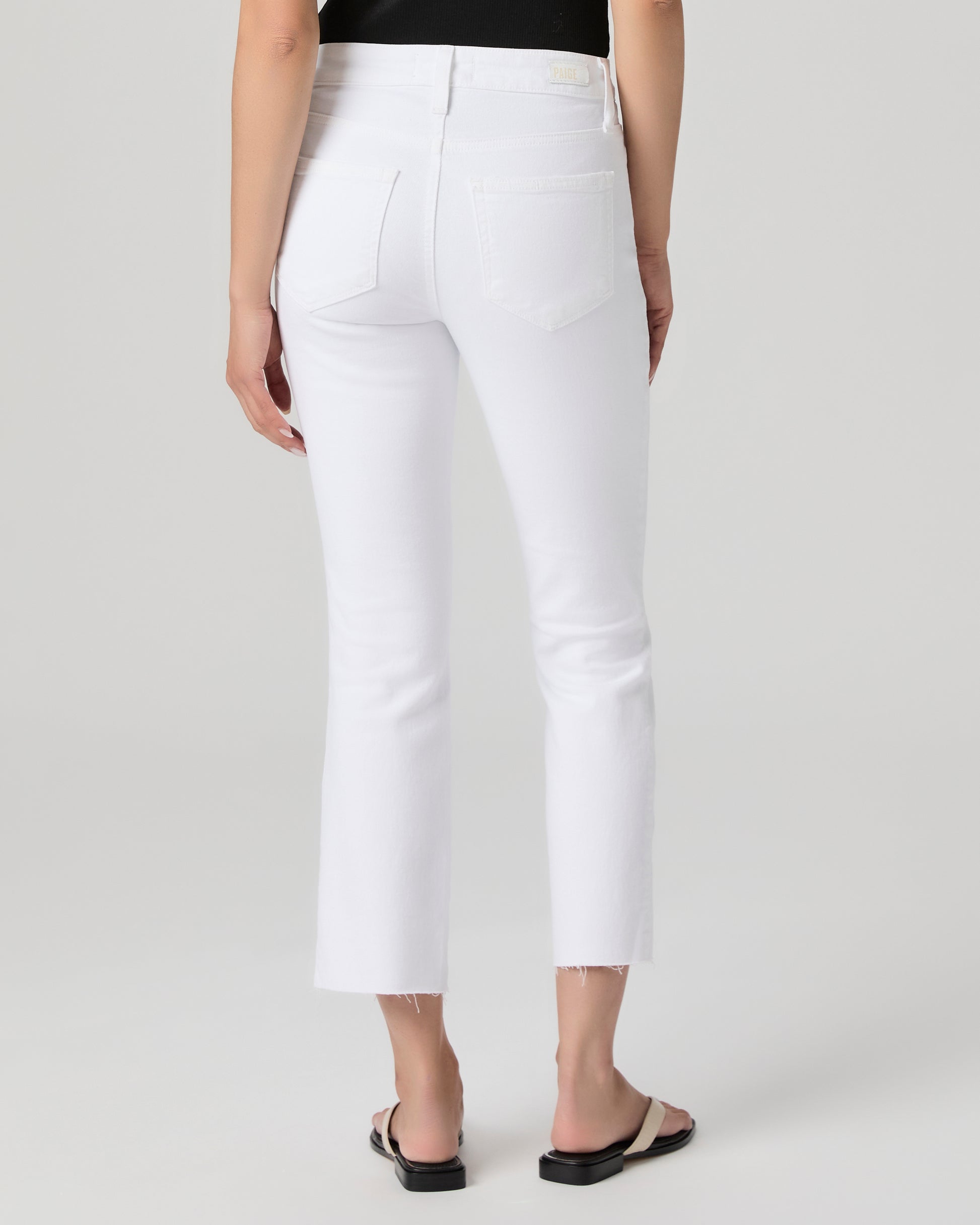 Cindy Crop Petite Straight Jean - Crisp White 23