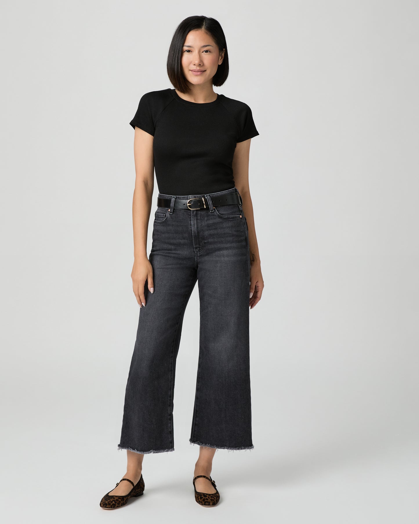 Anessa Petite Wide Leg Jean - Black Lotus 23
