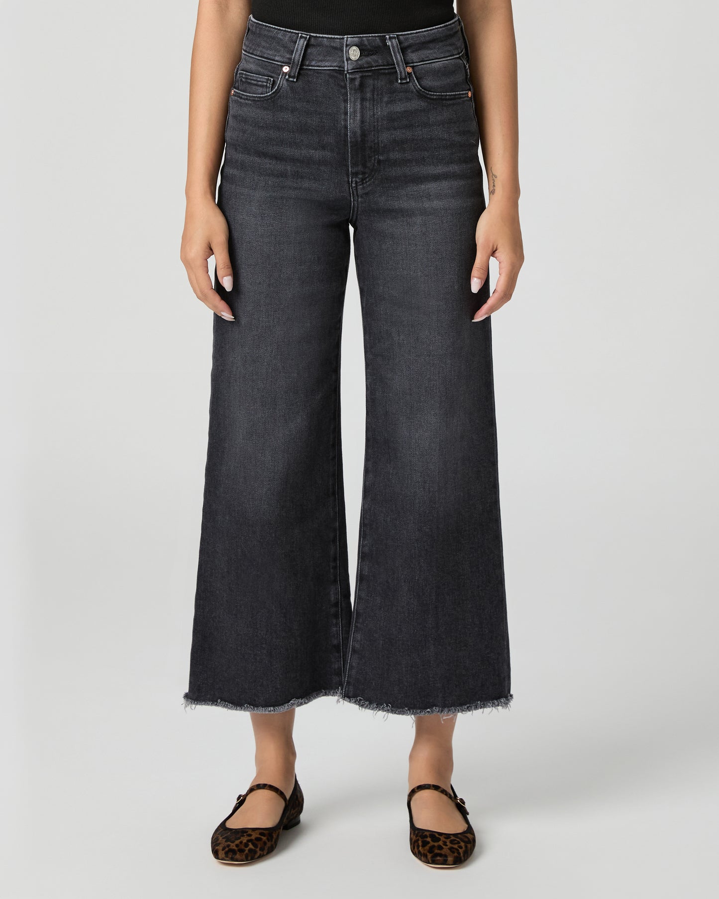 Anessa Petite Wide Leg Jean - Black Lotus 23