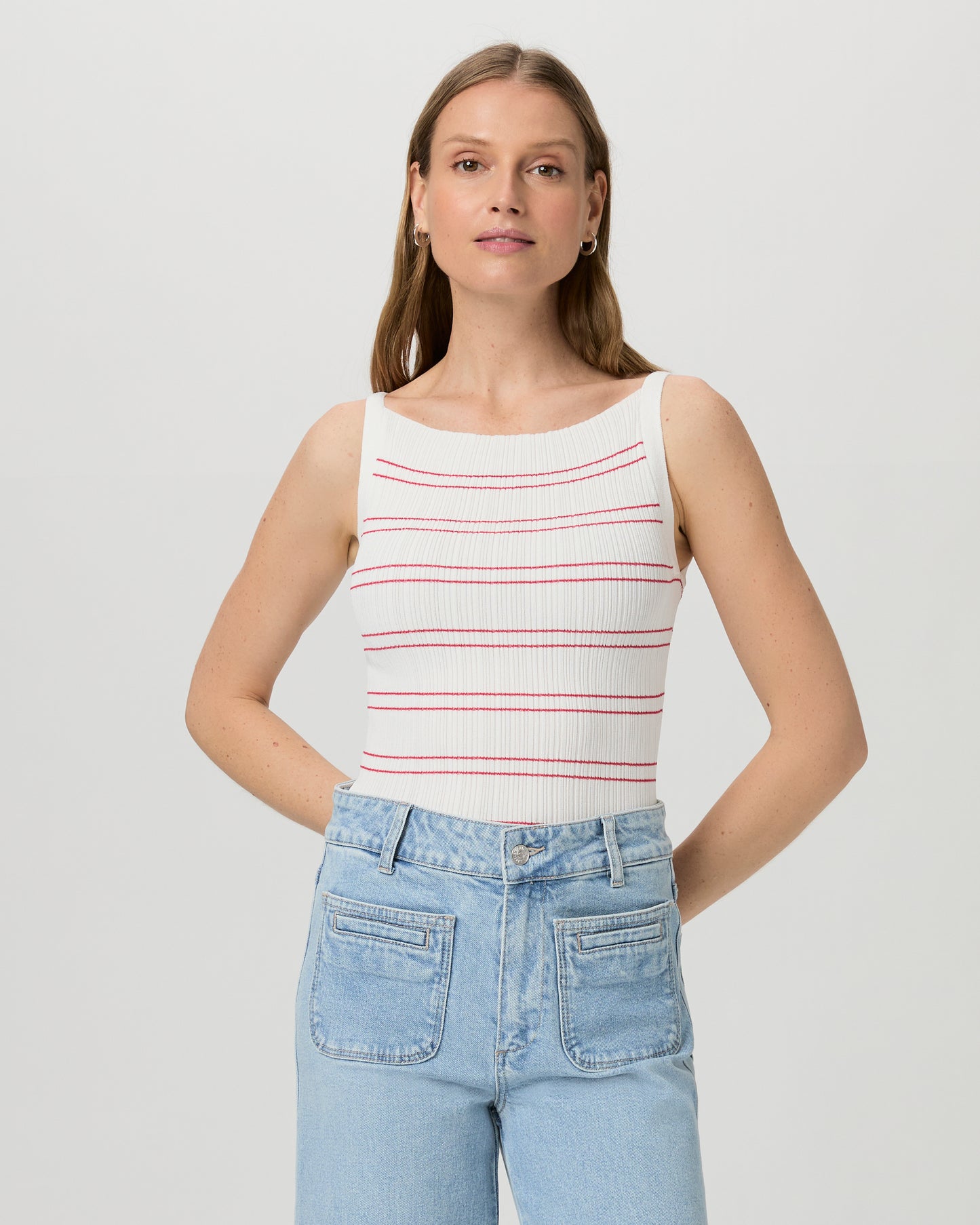 Yuelia Tank - White/Petunia XXS