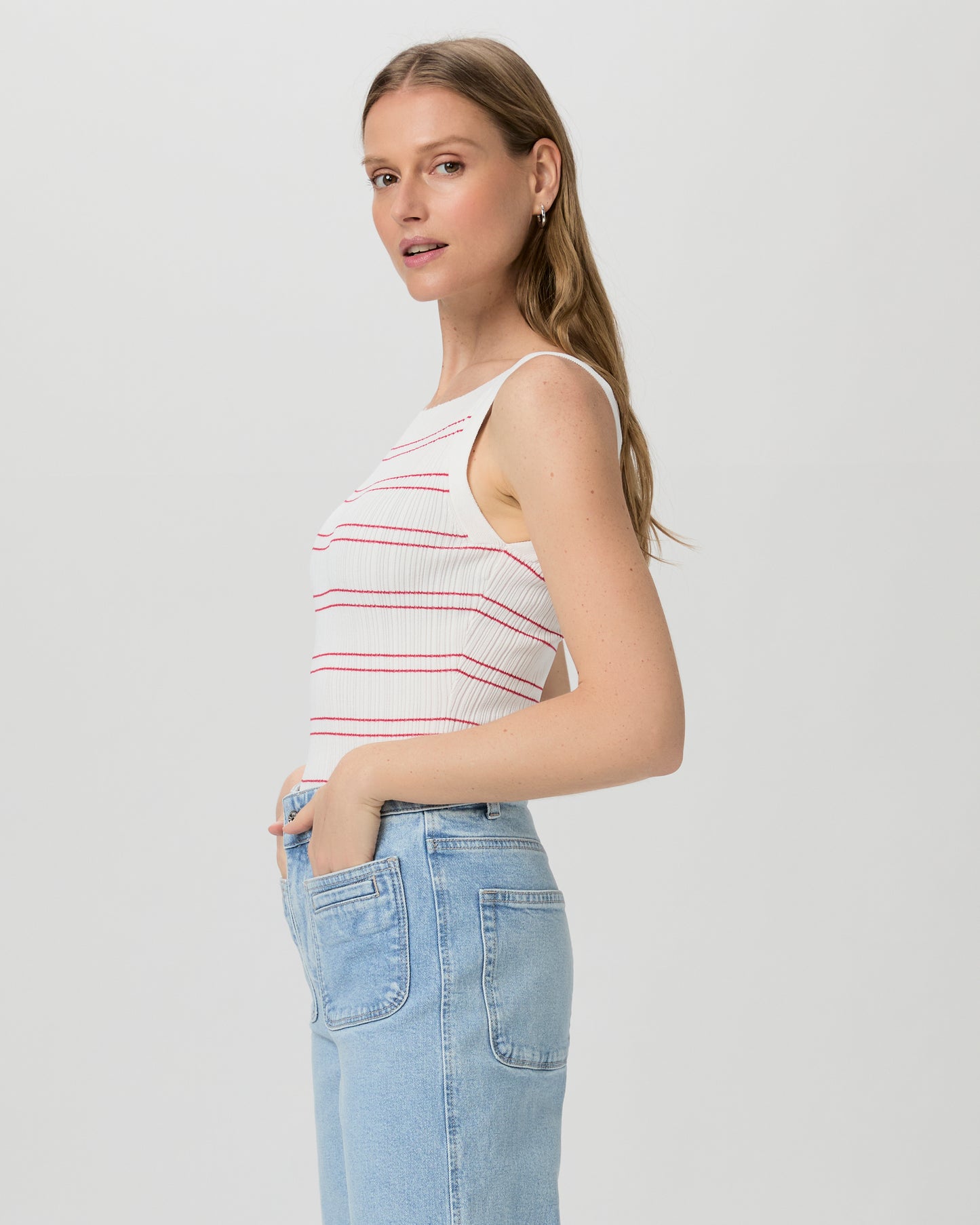 Yuelia Tank - White/Petunia XXS