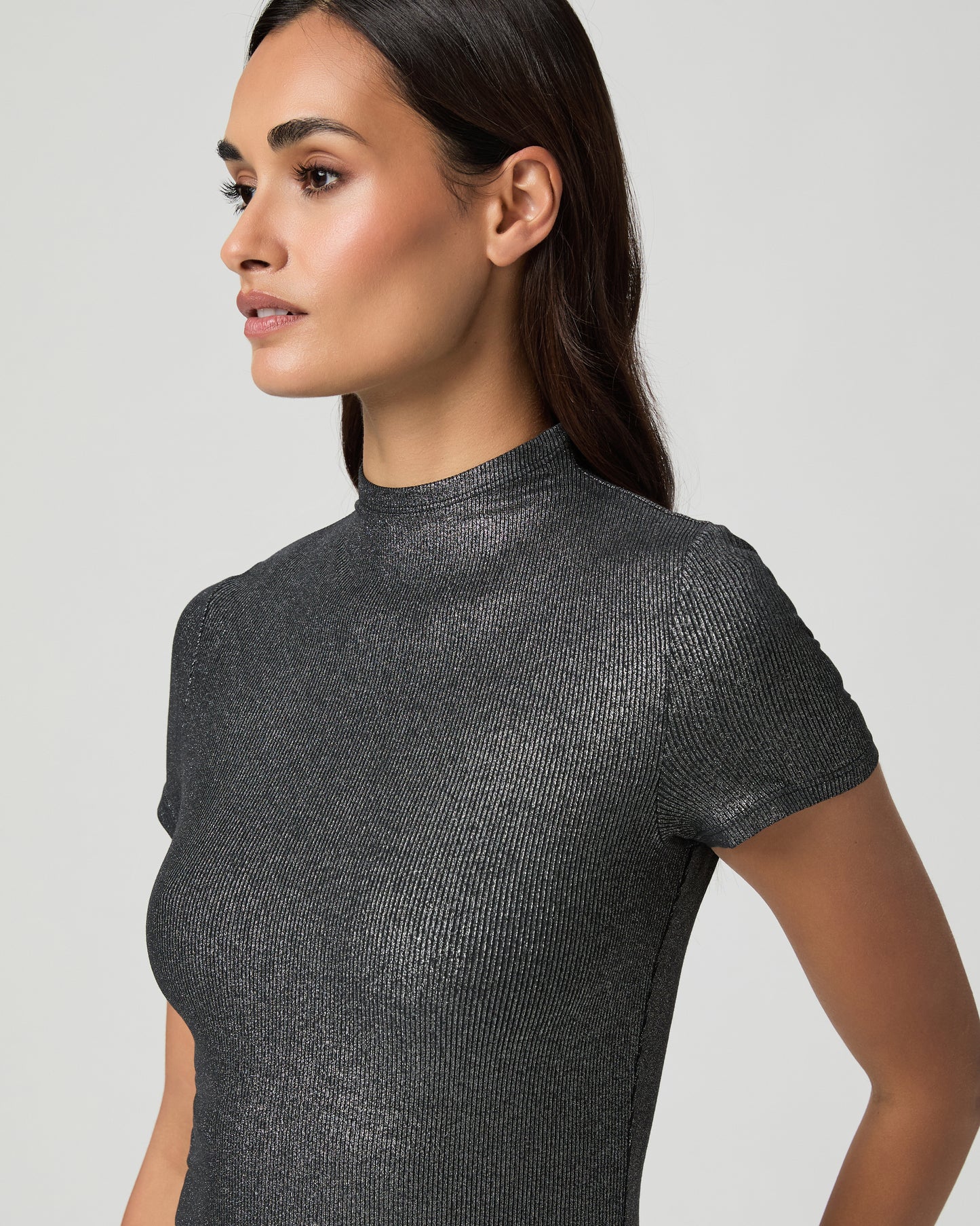 Blanche Top - Black Lurex XXS