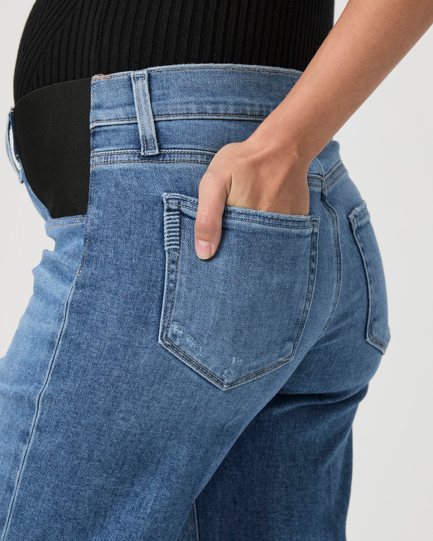 Anessa Maternity Wide Leg Jean - Rock Show Distressed 23