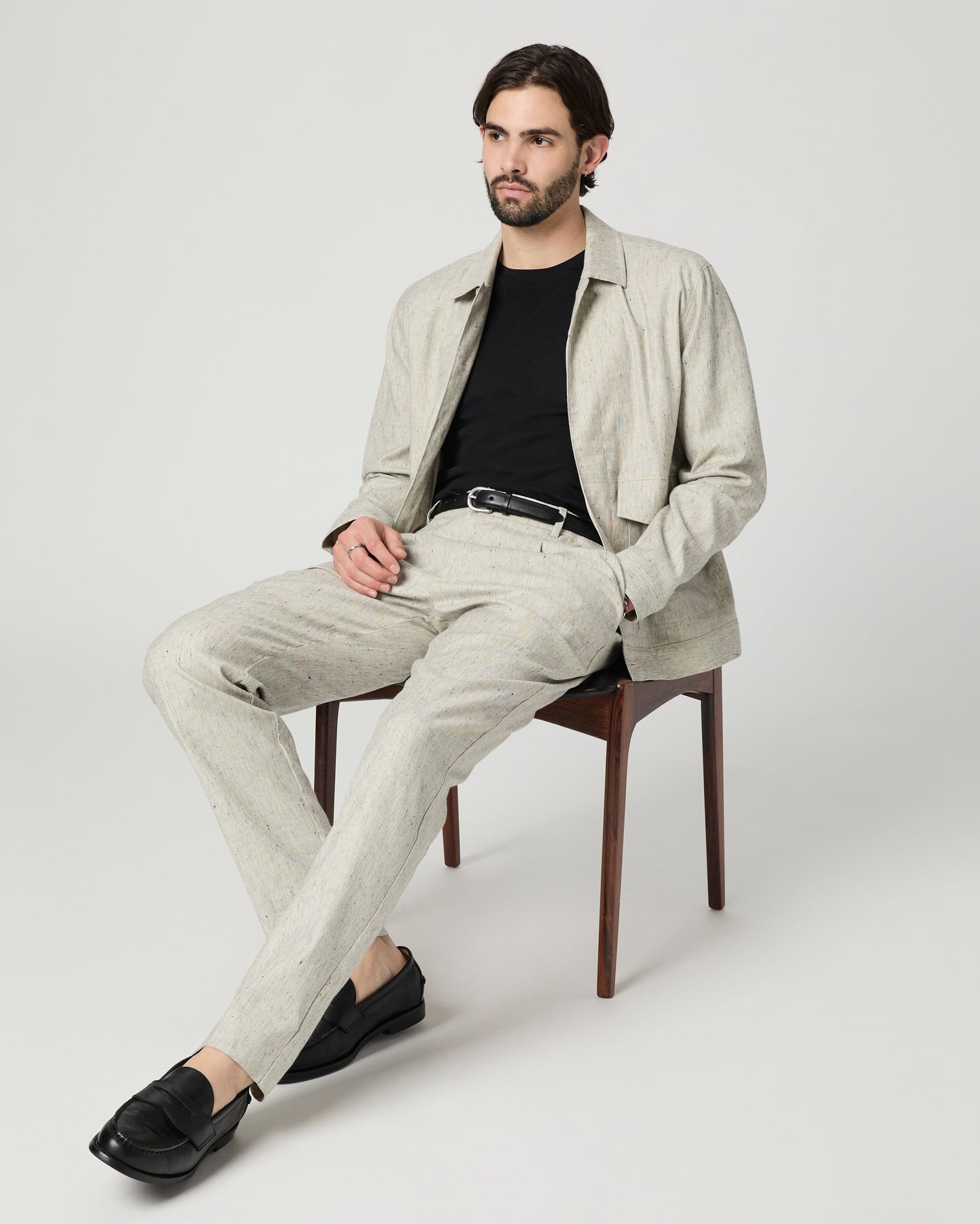 Shultz Trouser - Stucco Melange 28