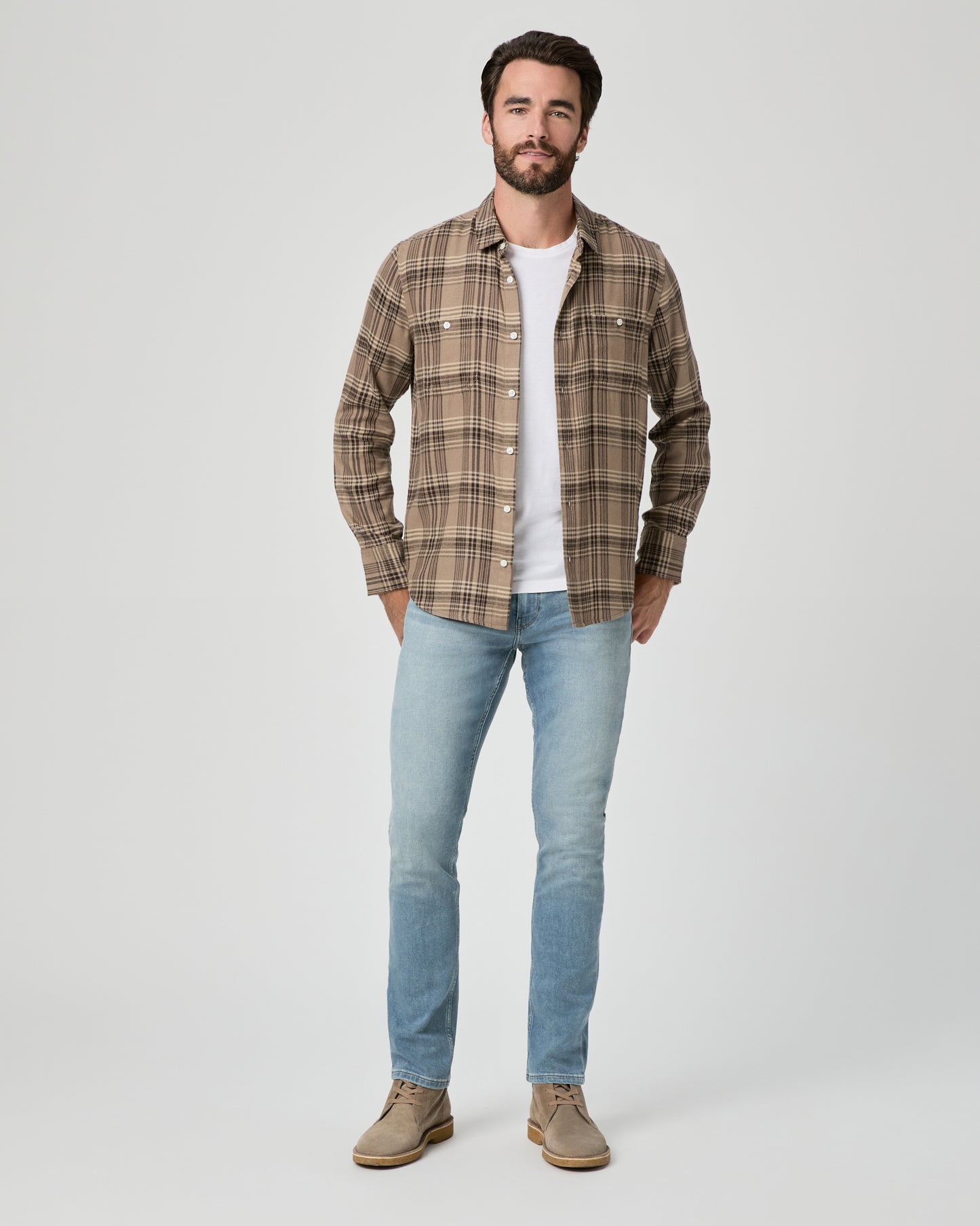 Everett Shirt - Smoked Oak Plaid S