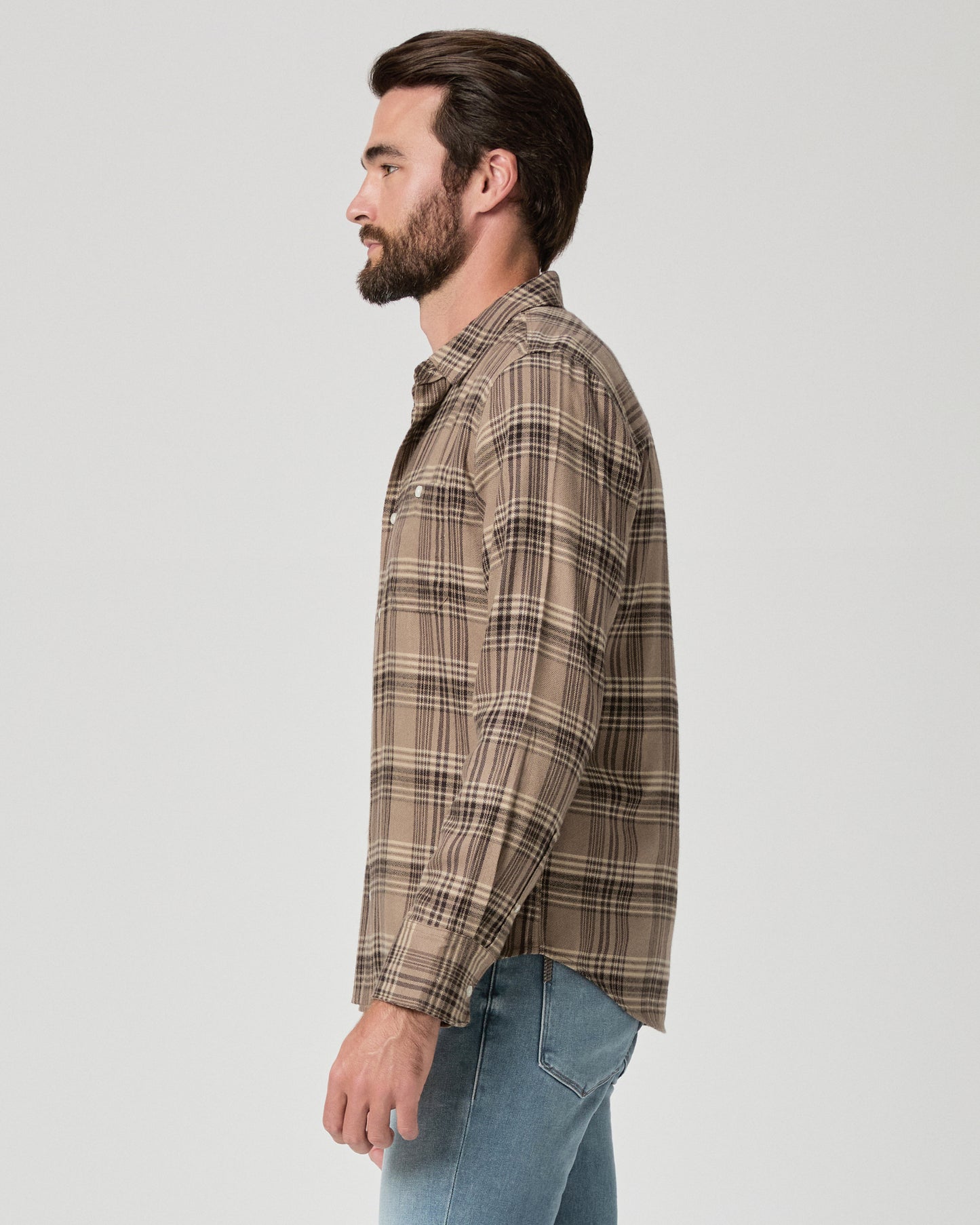 Everett Shirt - Smoked Oak Plaid S