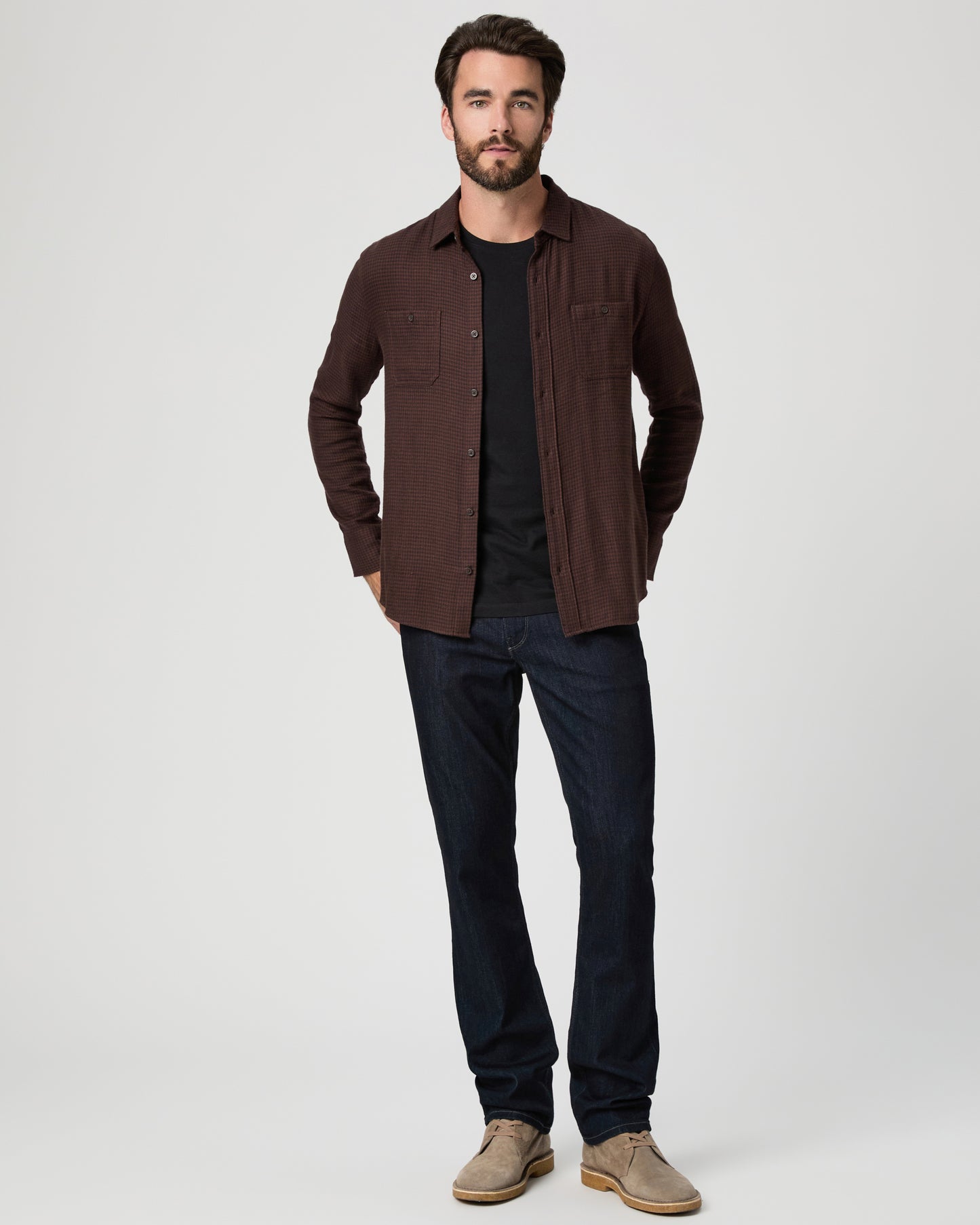 Everett Shirt - Carbanolo / Caffeine S