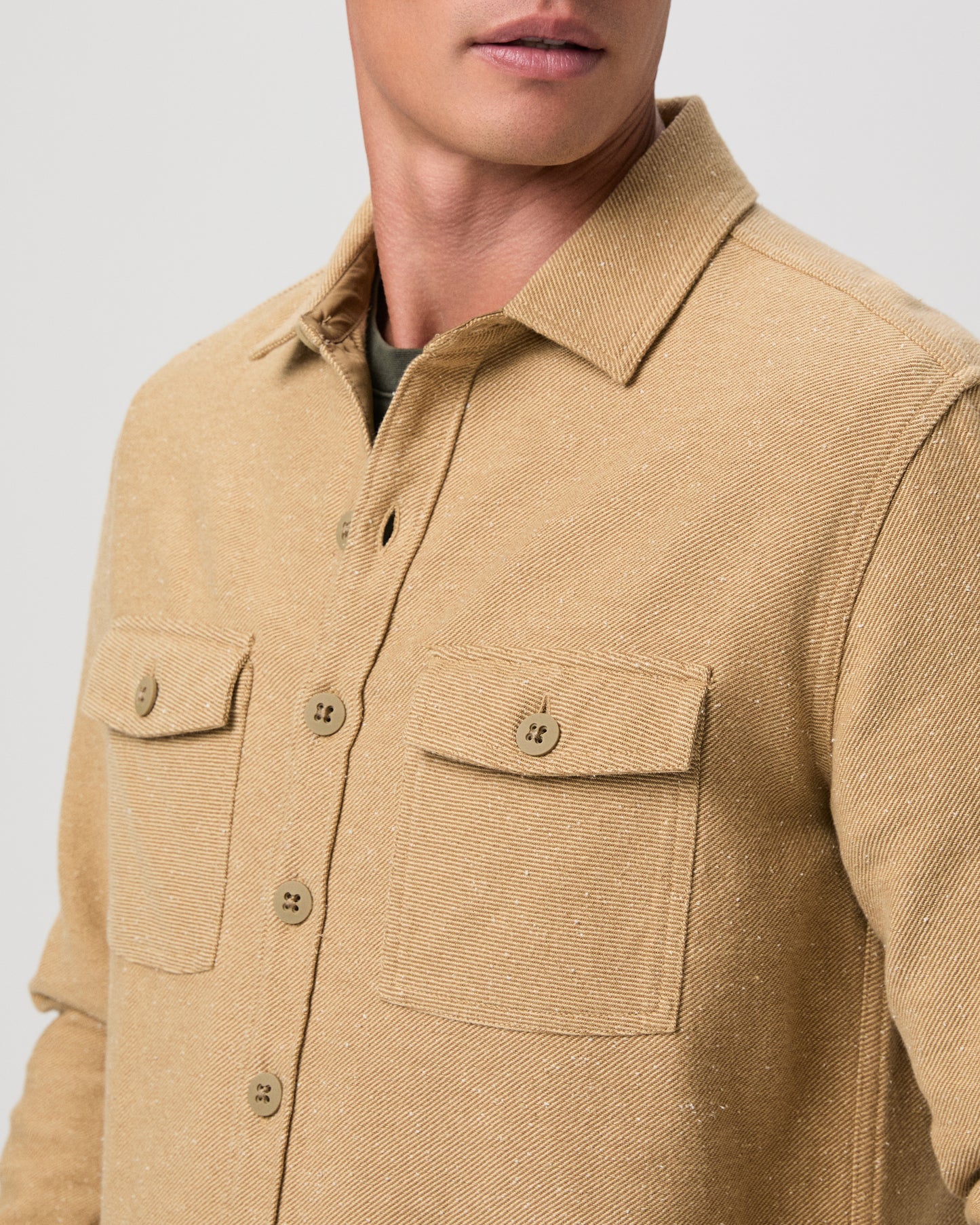 Seymore Overshirt - Nepped Sonoran Tan S