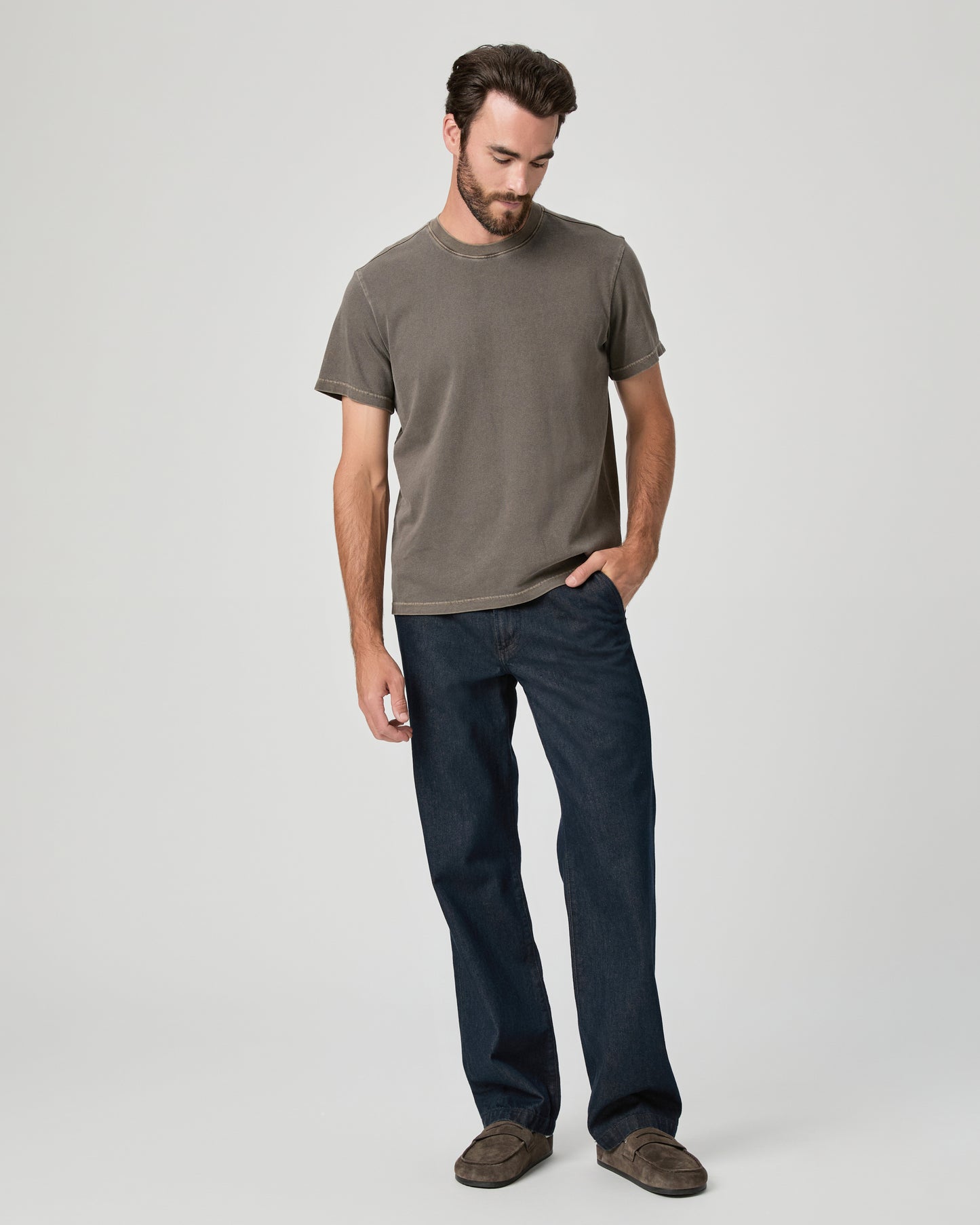 Serano Boxy Tee - Vintage Deep Chocolate S