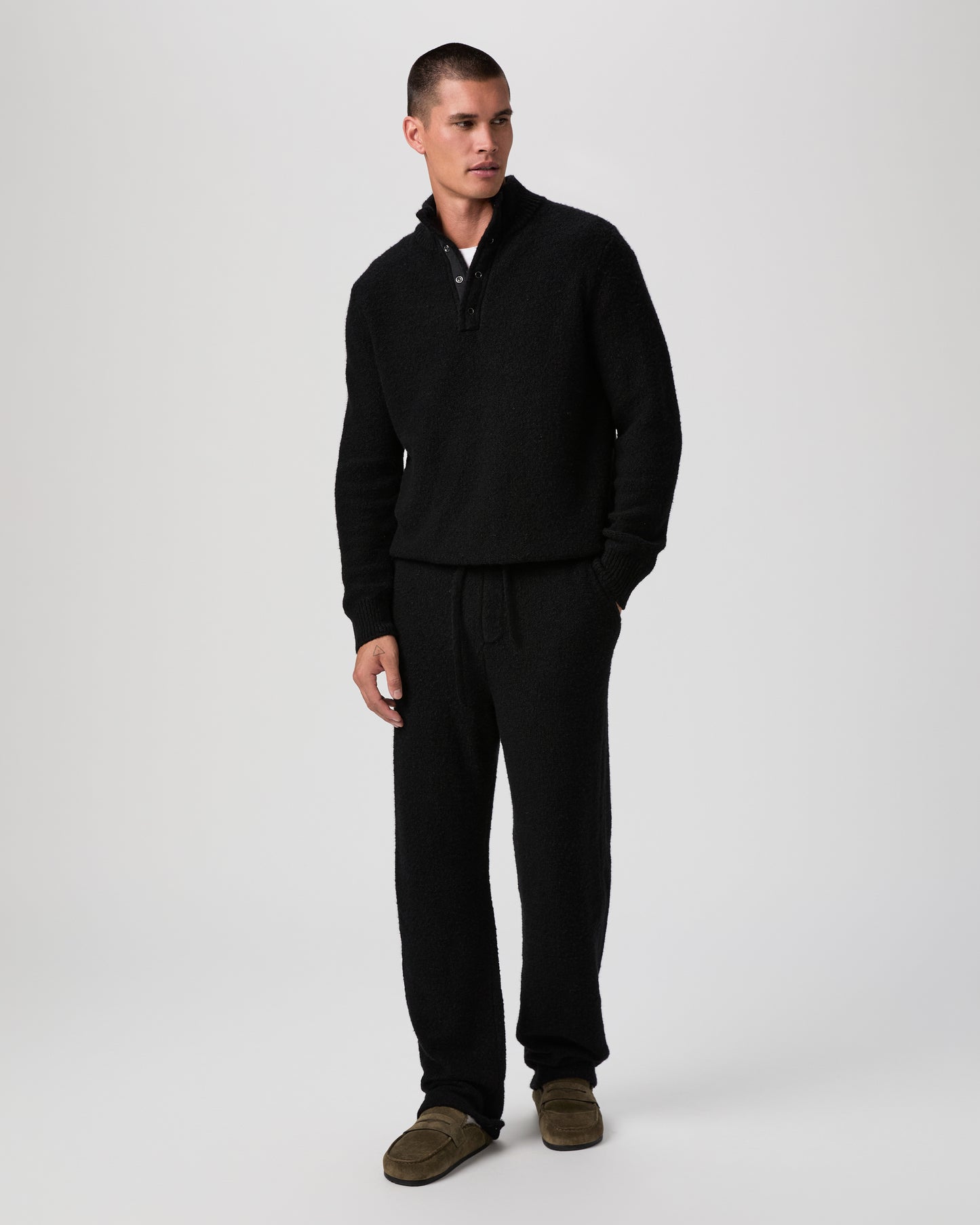 Kotoni Snap Collar Sweater - Black XS