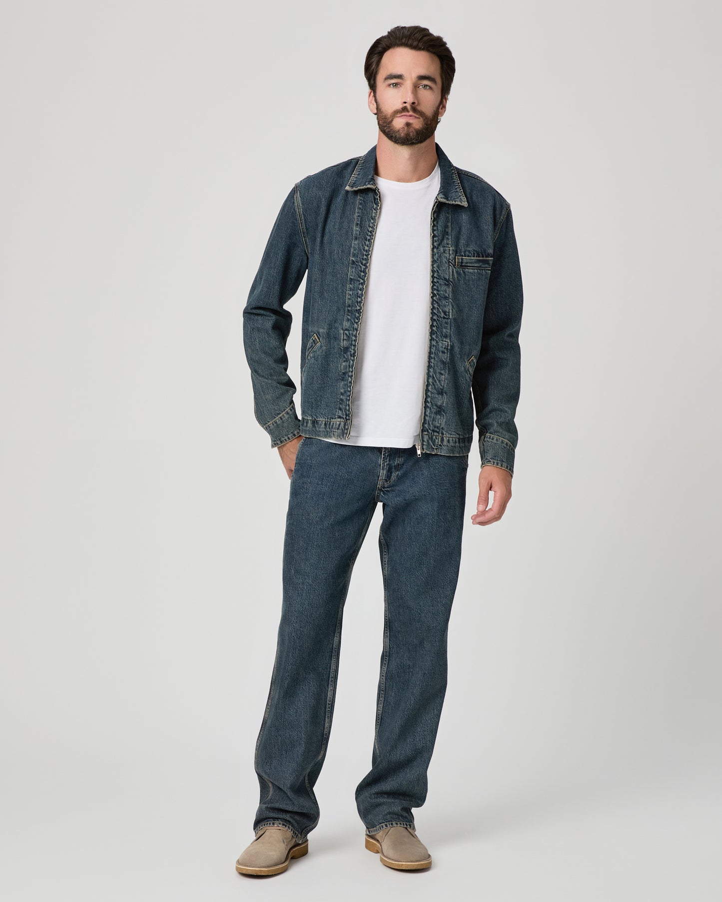Mauricio Denim Zip Up Jacket - Abaron S