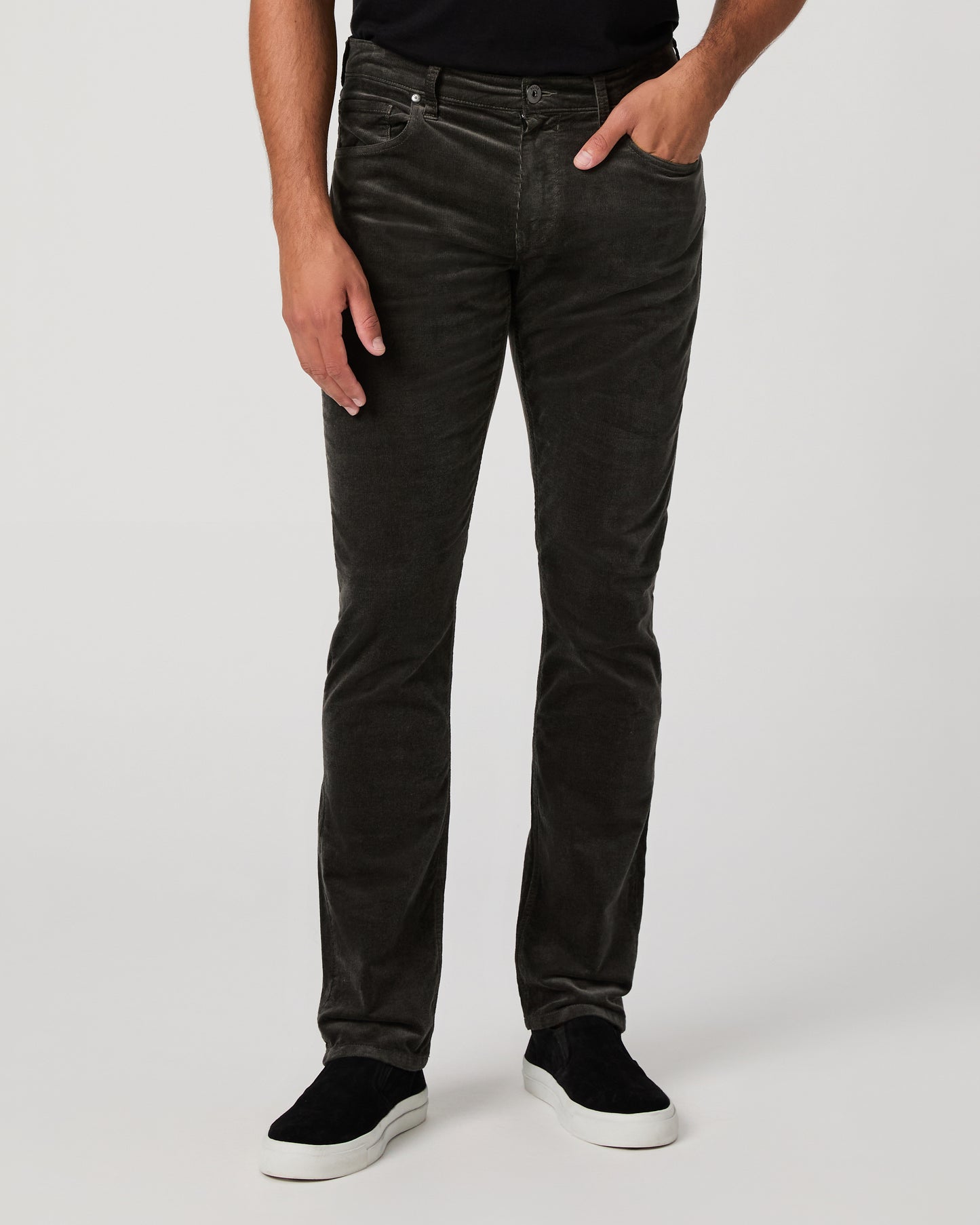 Lennox Slim Pant - Dark Iron Corduroy 28