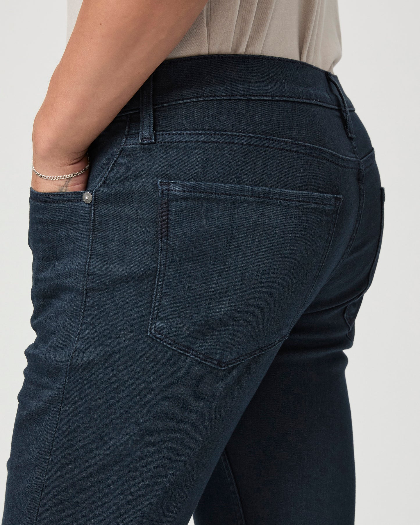 Transcend Normandie Extra Long Straight Jean - Blondie