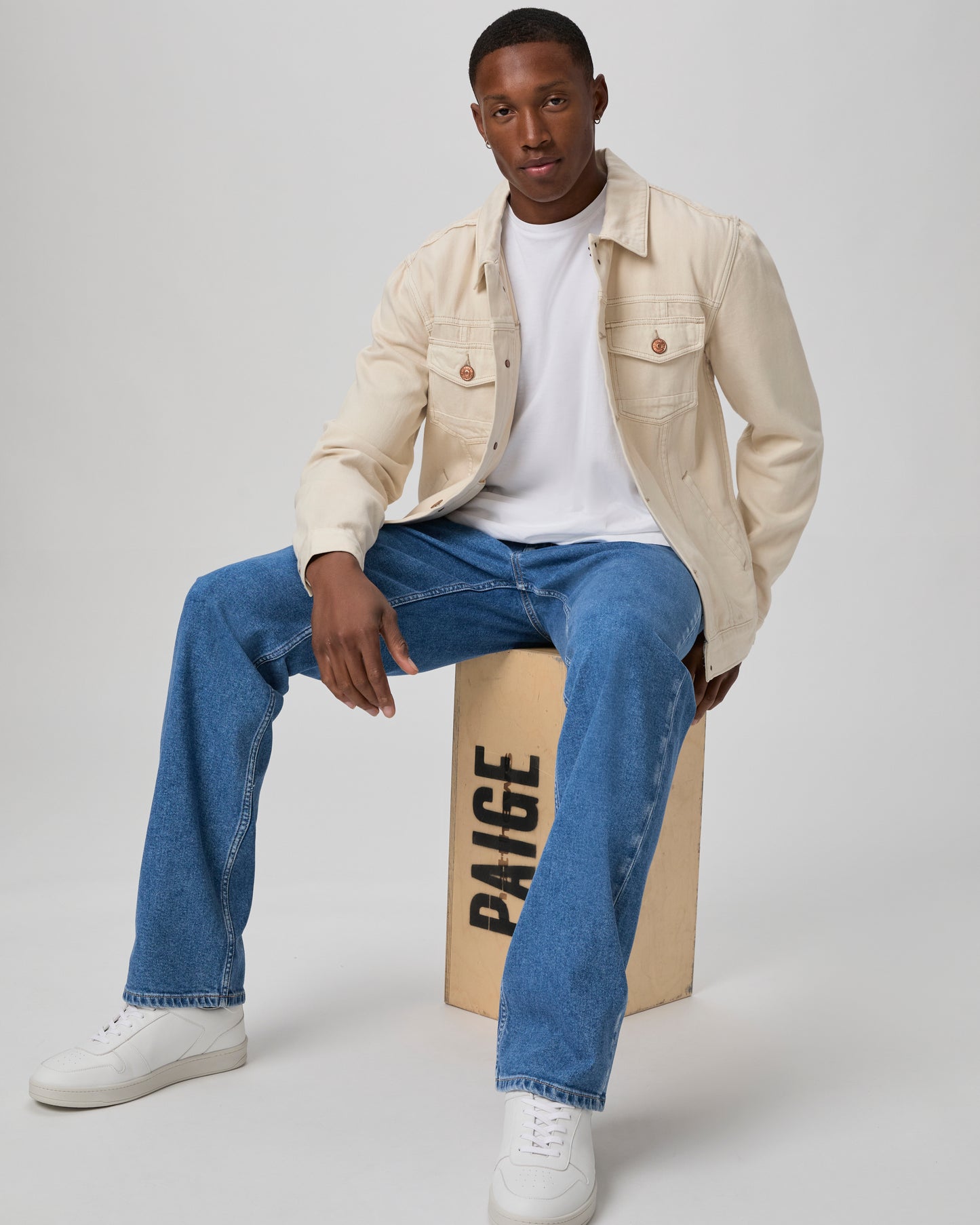 Paige Heritage Doheny Relaxed Straight Jean - Campton 28