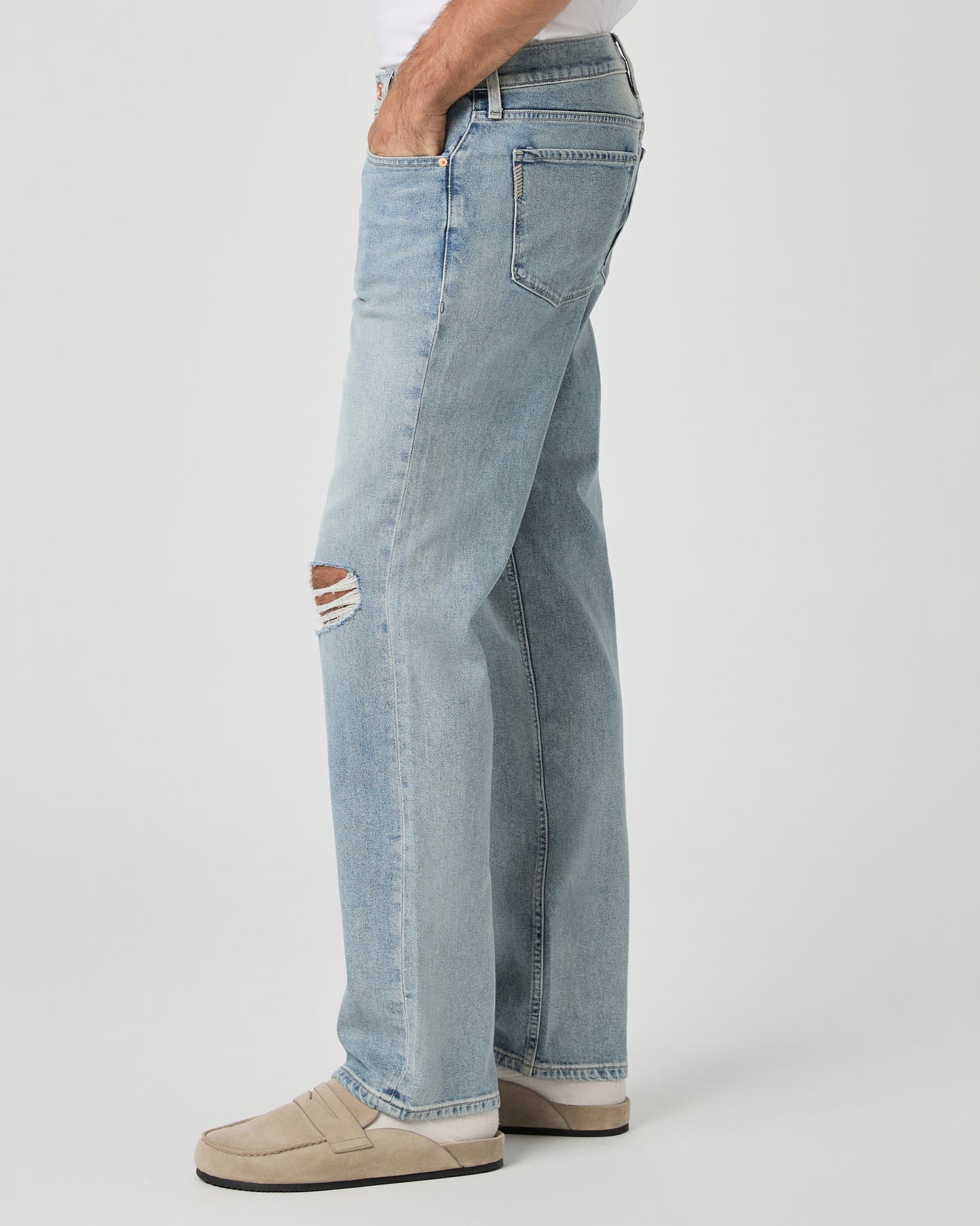 Paige Heritage Doheny Relaxed Straight Jean - Florence Destructed 28