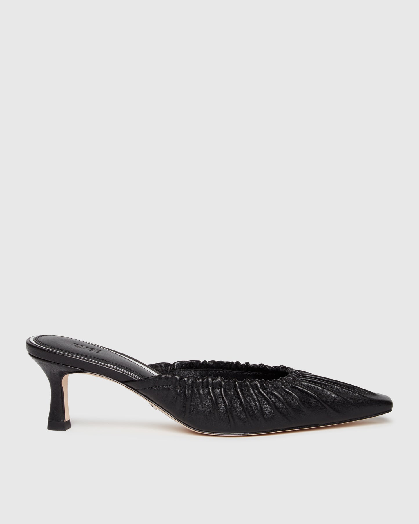 Alice Heeled Mule - Black 5