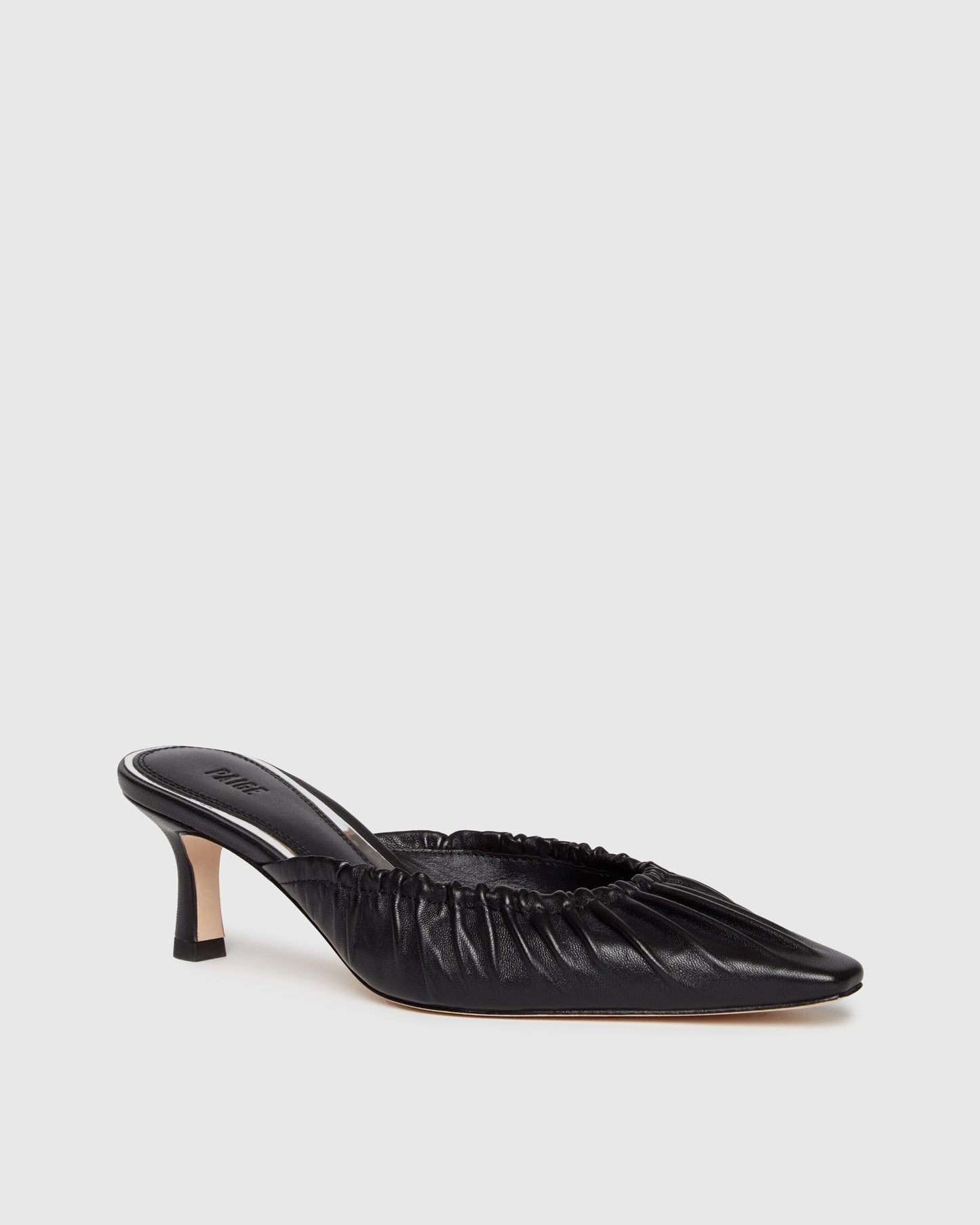 Alice Heeled Mule - Black 5