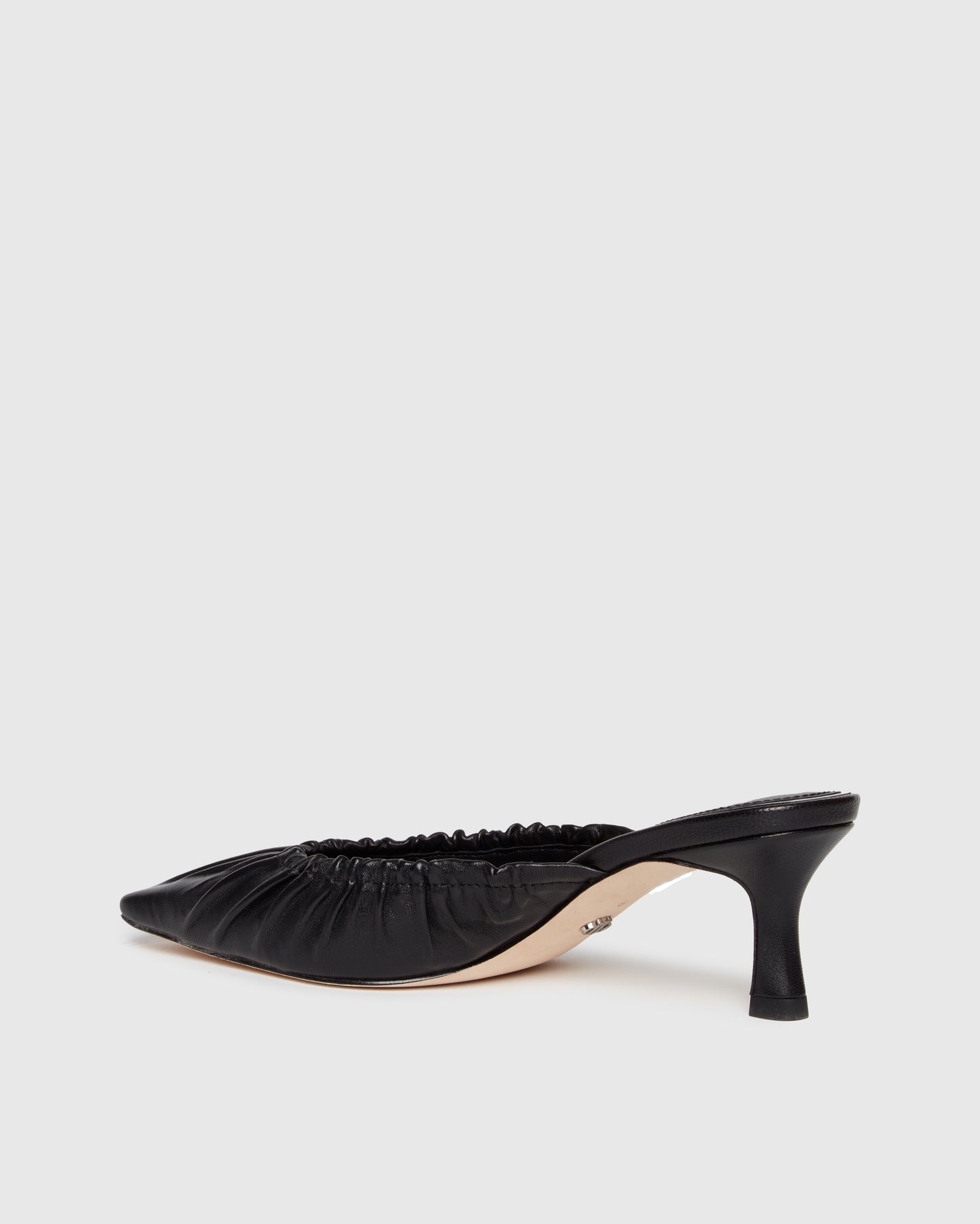 Alice Heeled Mule - Black 5