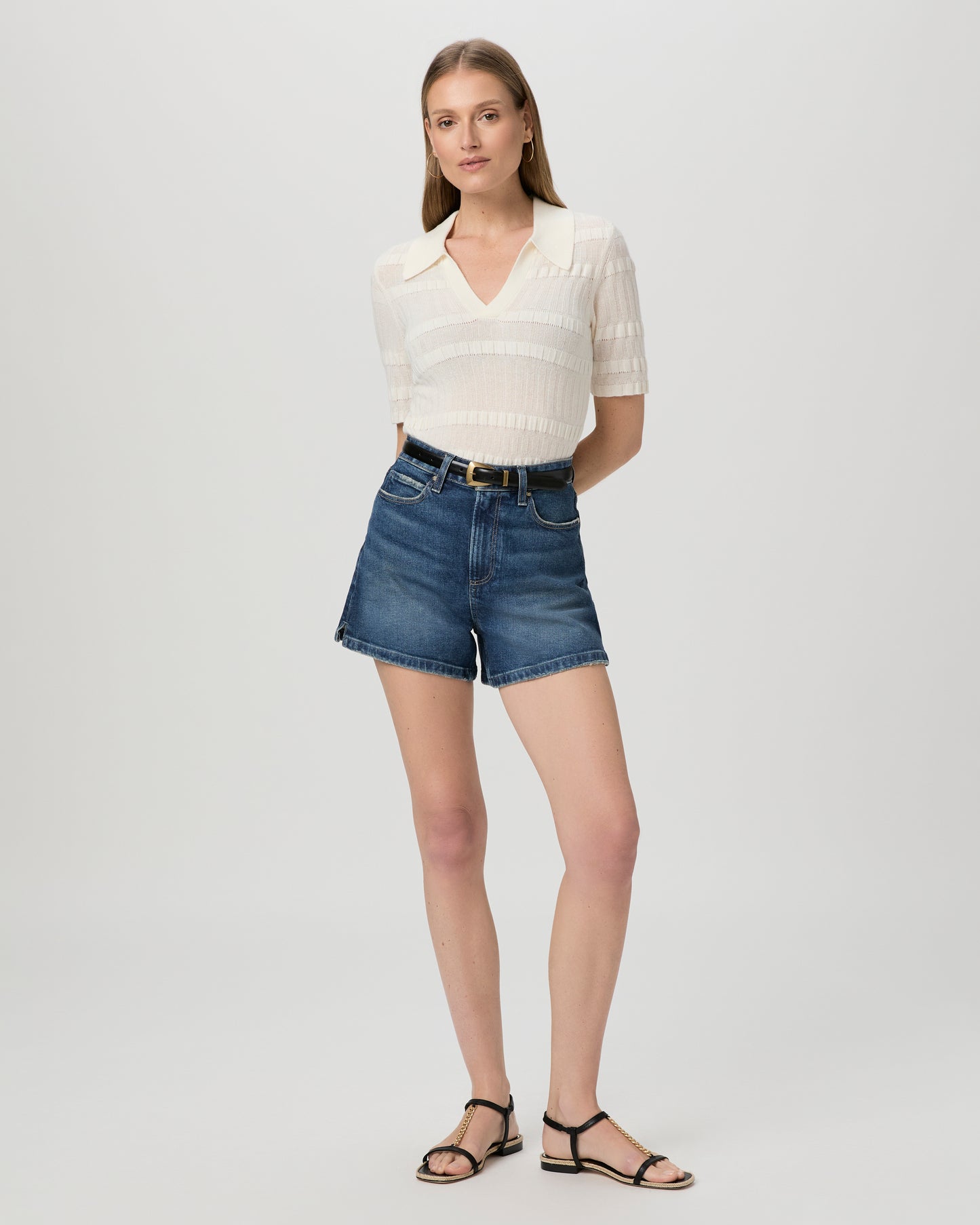 Rumi Sandal - Black Leather