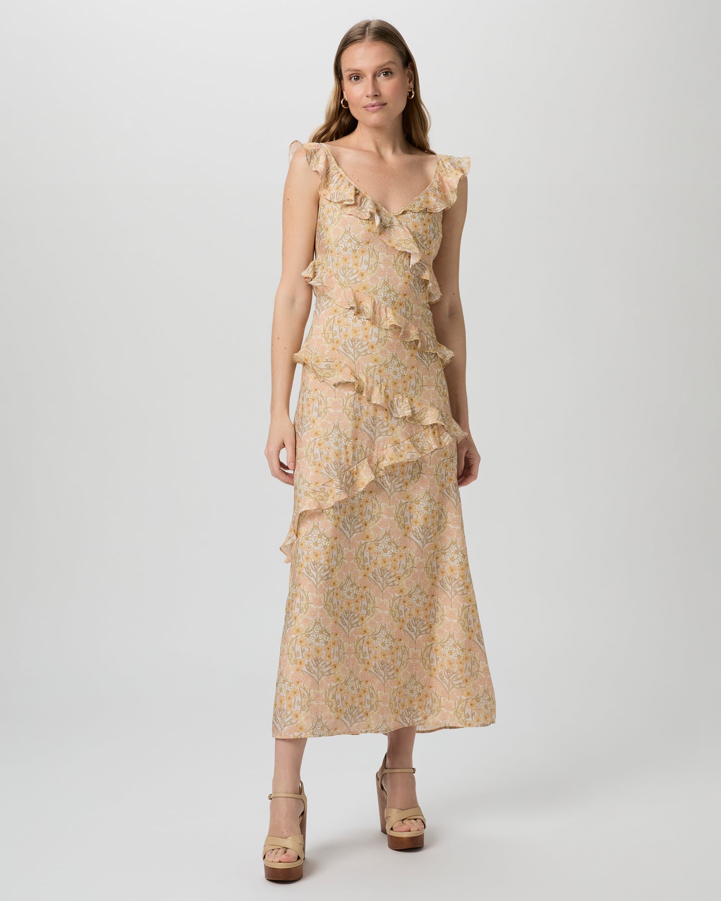 Harlow Wedge - Latte Leather