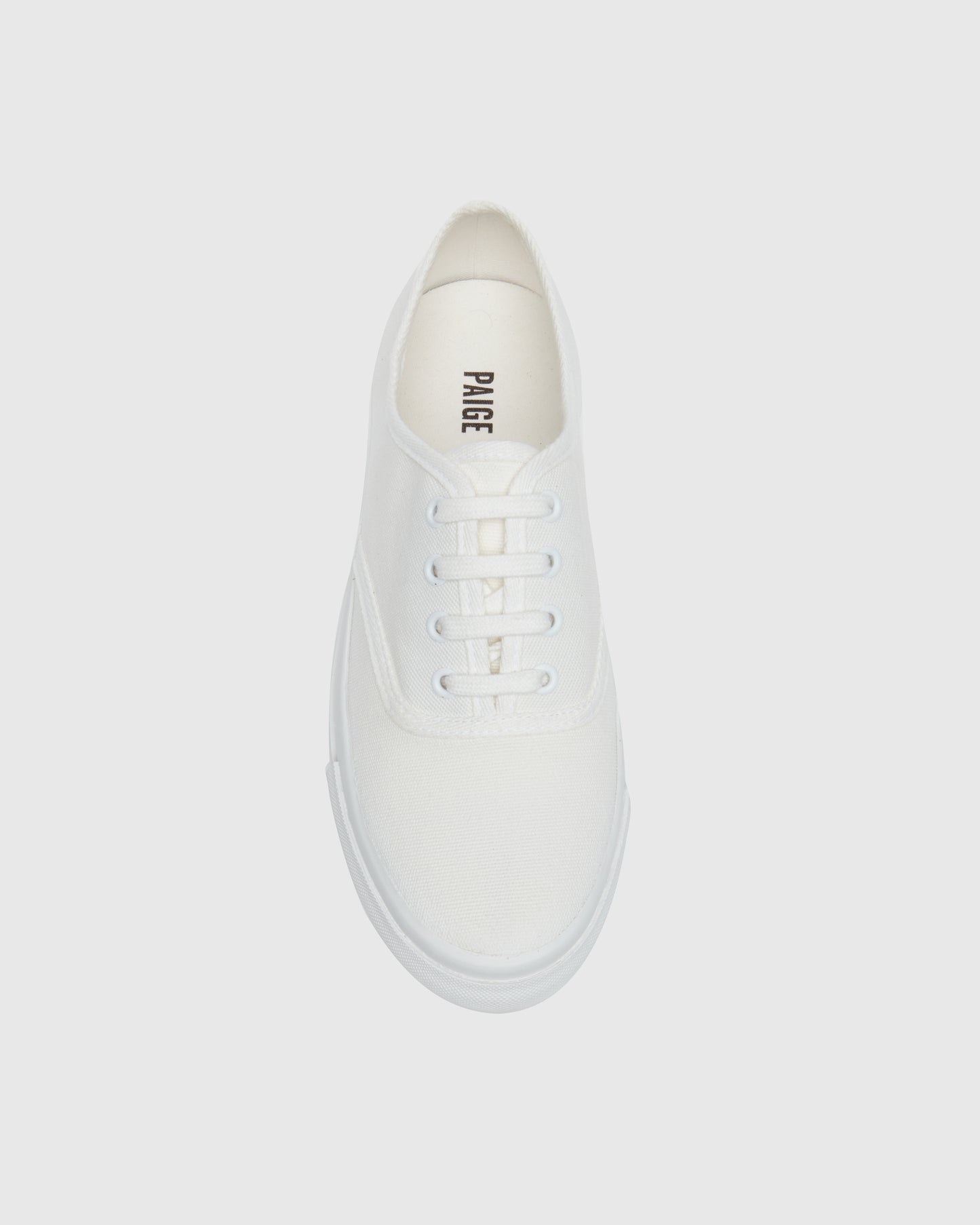 White sneaker on a white background