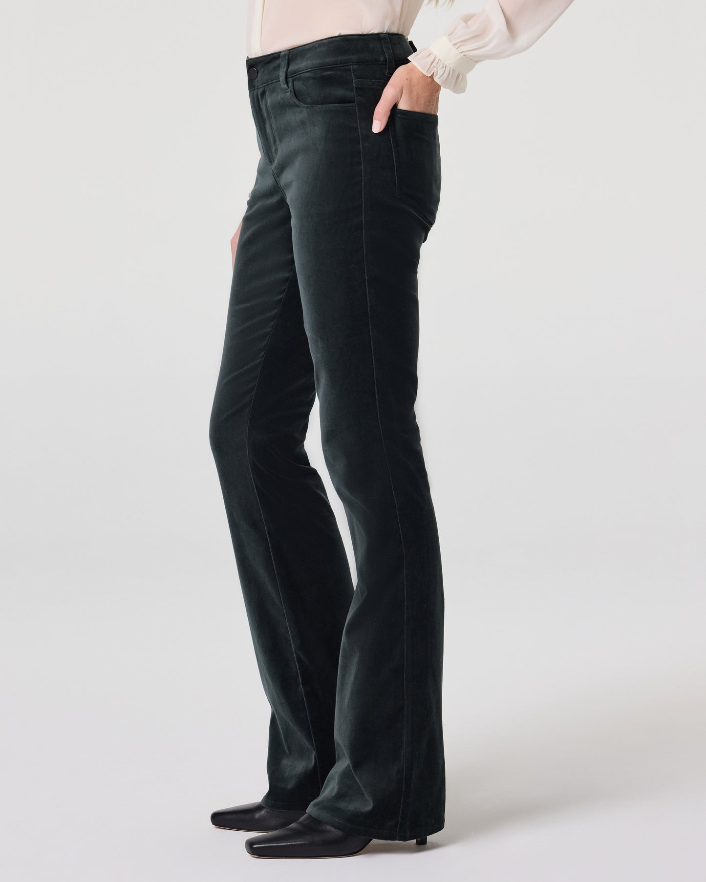 Laurel Canyon Bootcut Pant - Dark Spruce Velvet 23