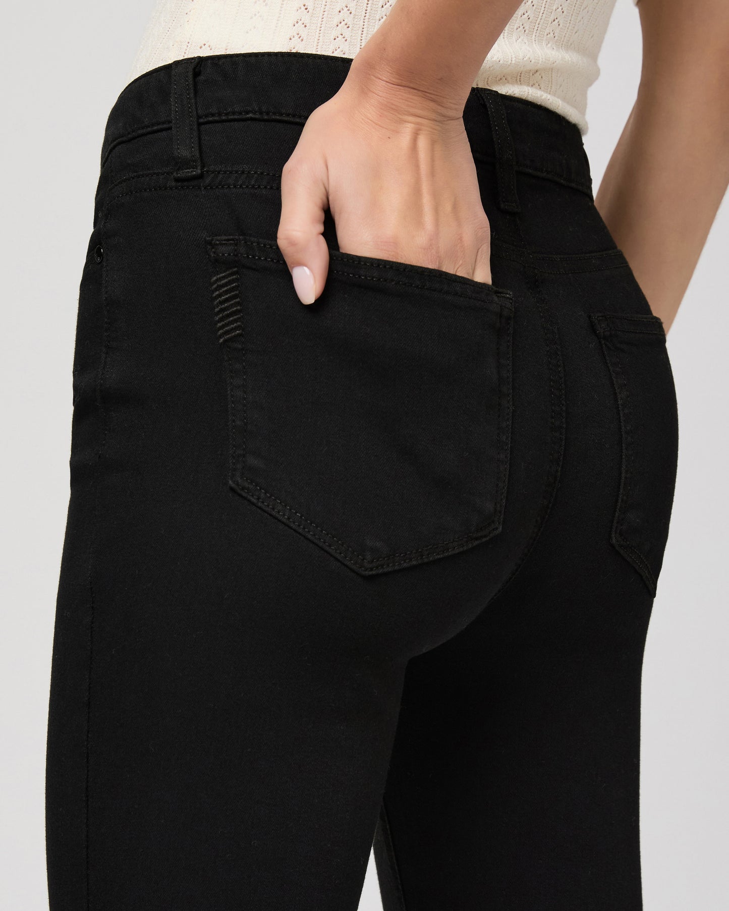 Hoxton Ankle Skinny Jean - Black Shadow 23