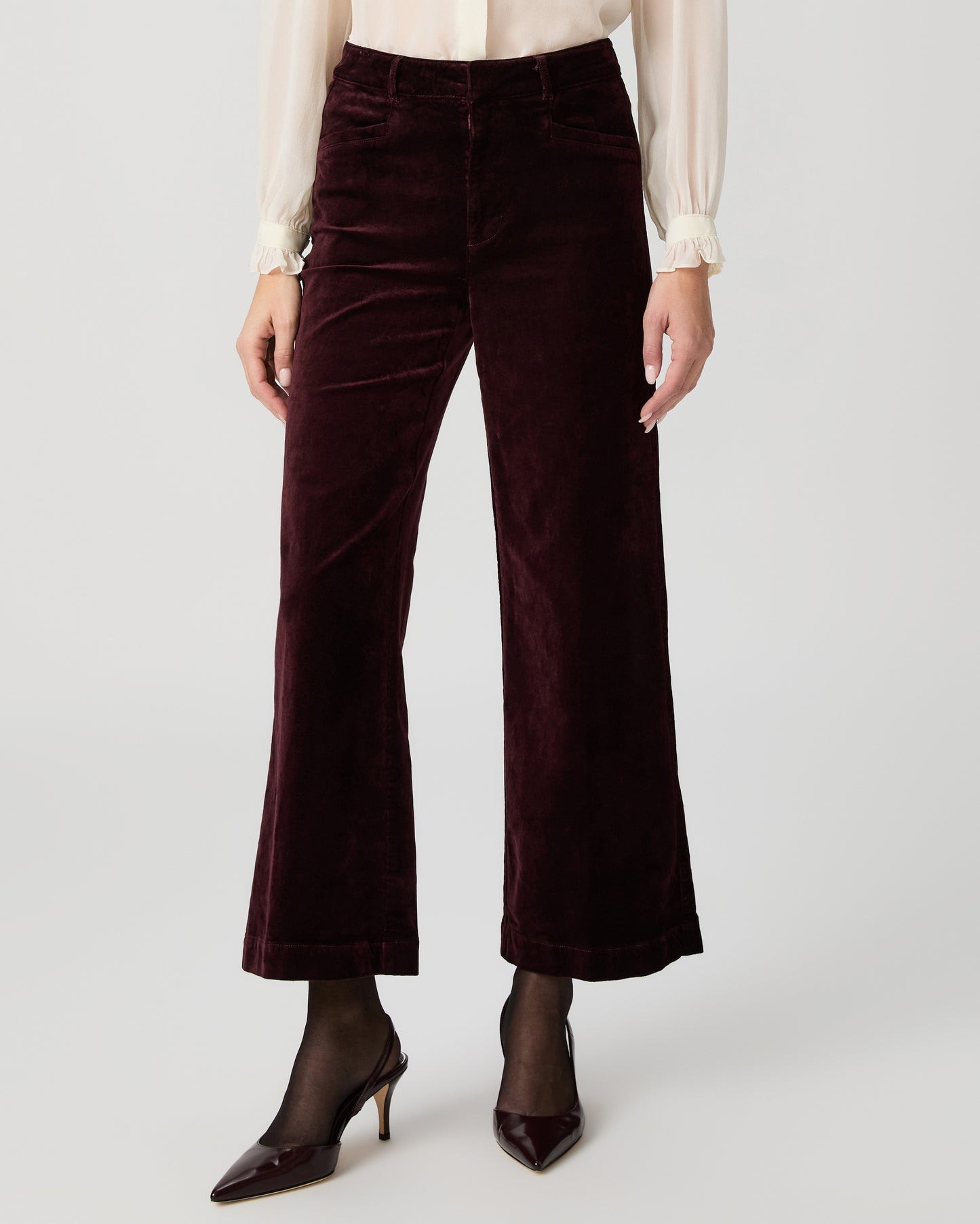 Anessa Trouser - Aubergine Velvet 23