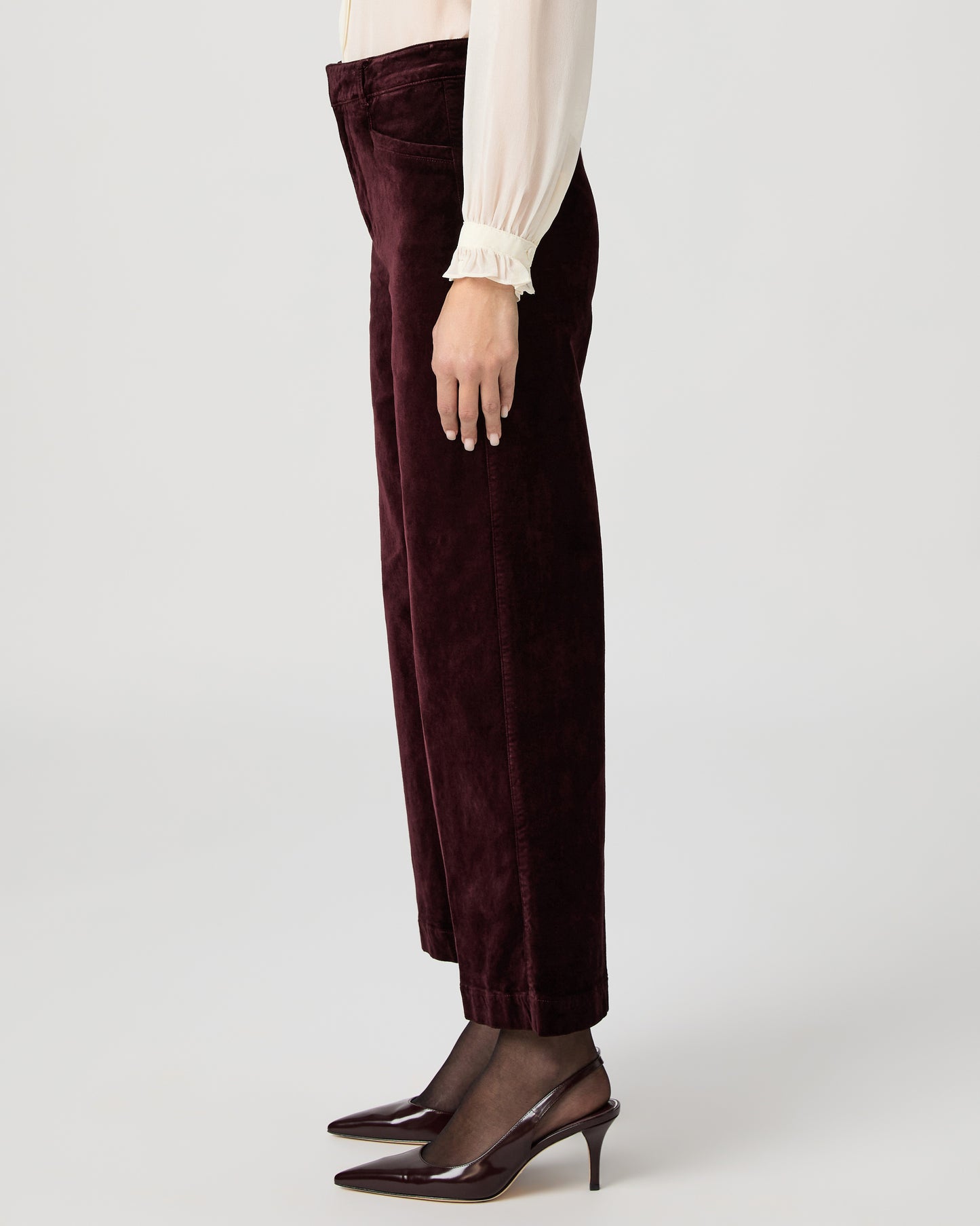 Anessa Trouser - Aubergine Velvet 23