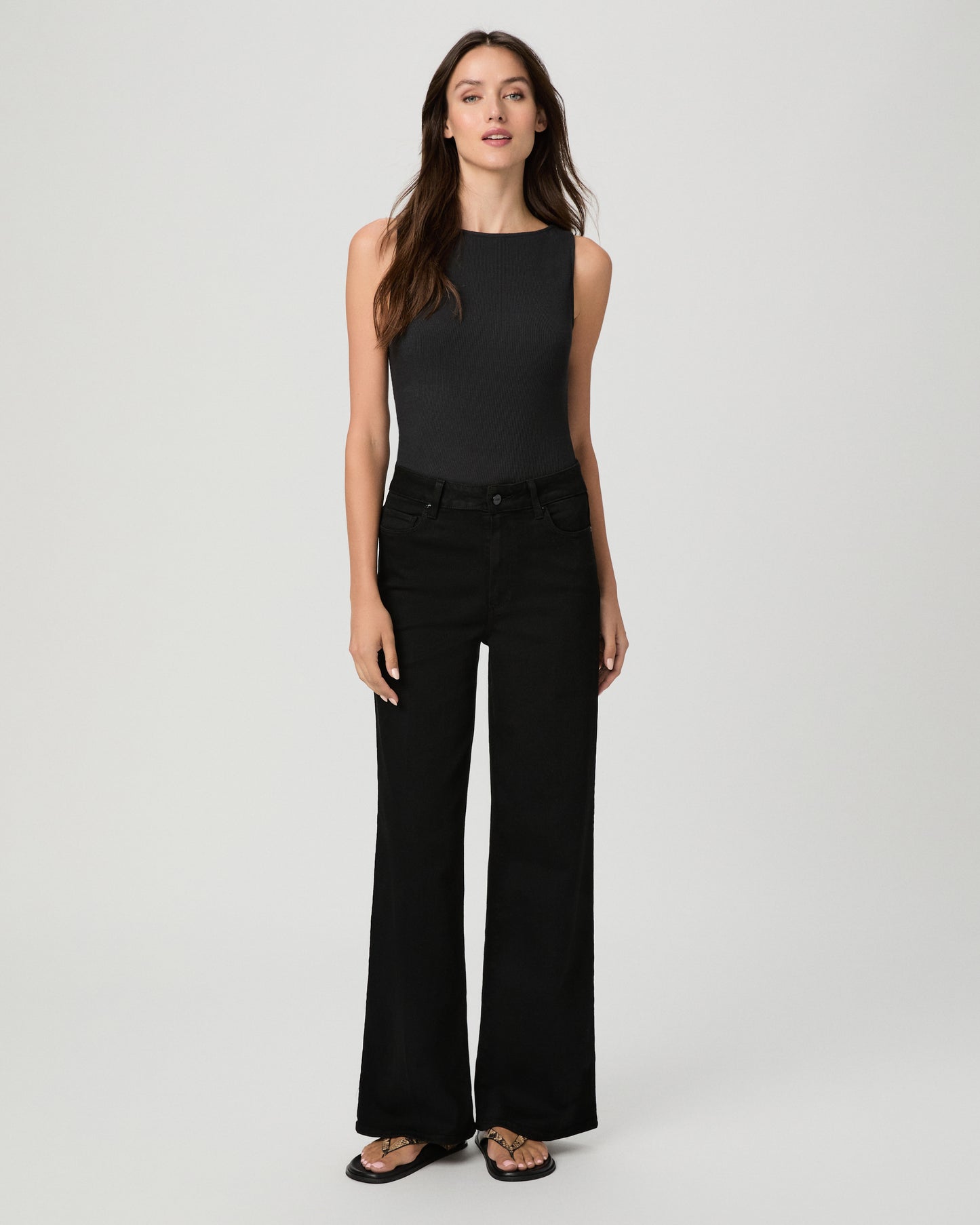 Anessa 31 Inch Wide Leg Jean - Black Shadow 23