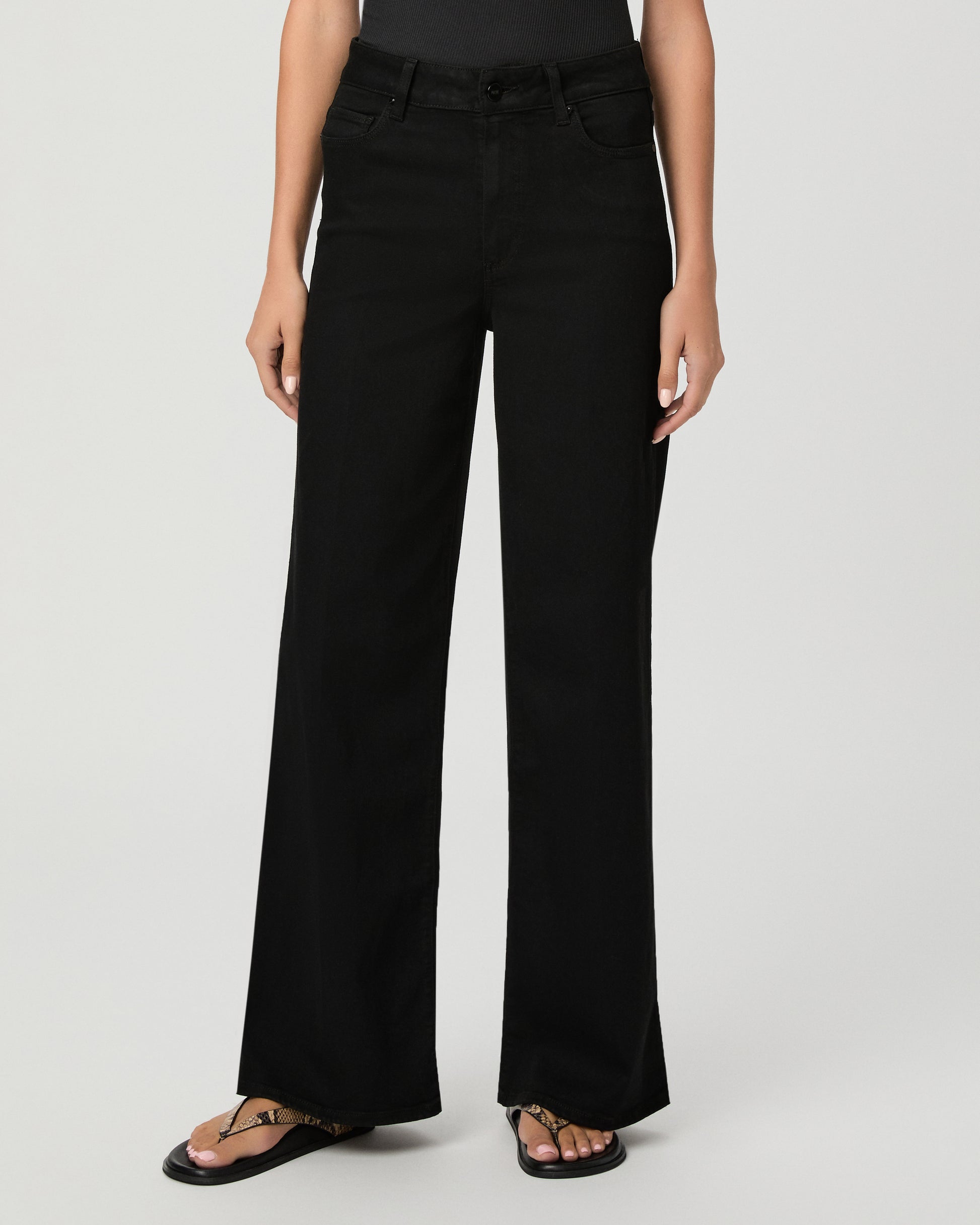 Anessa 31 Inch Wide Leg Jean - Black Shadow 23