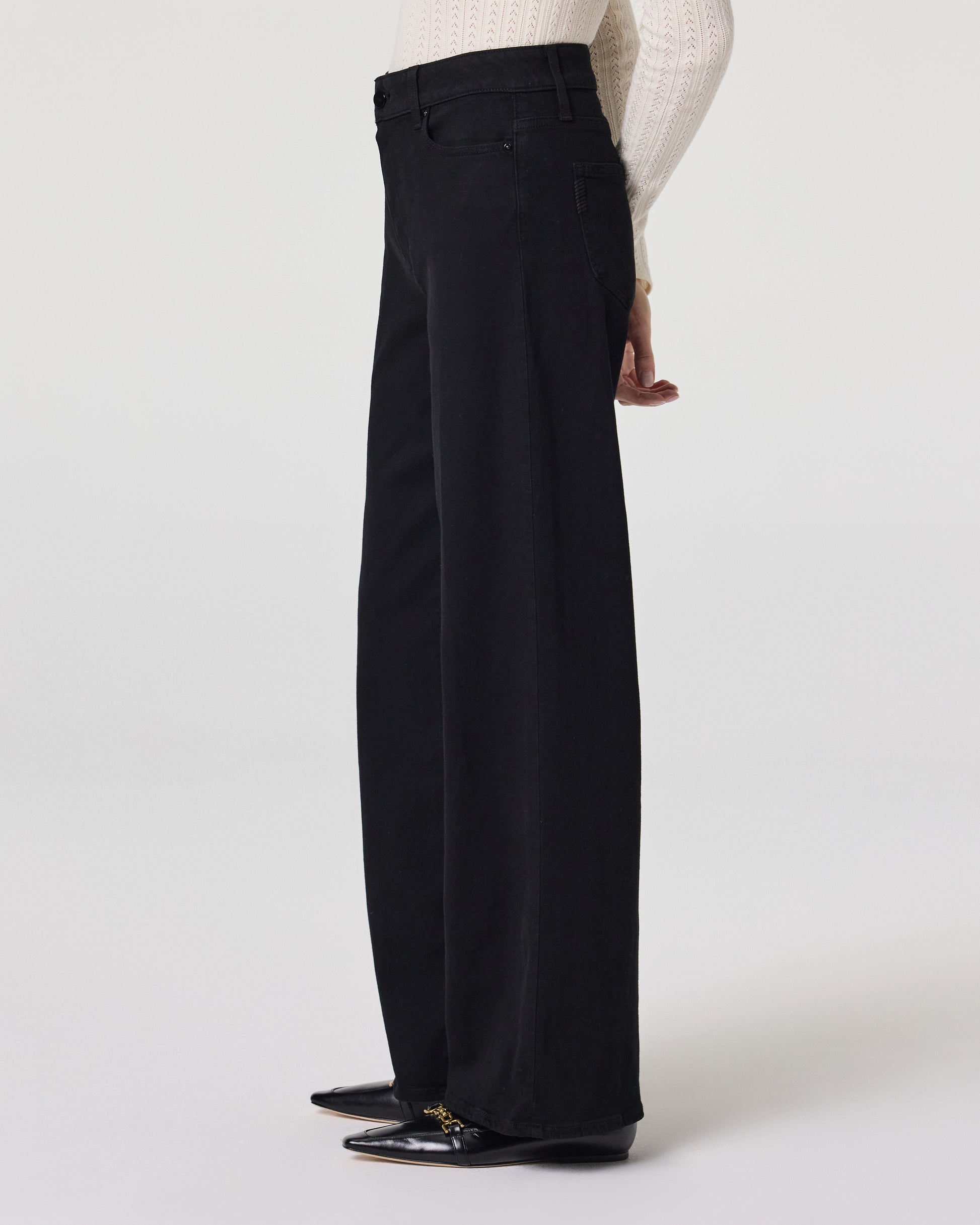 Anessa 31 Inch Wide Leg Jean - Black Shadow 23